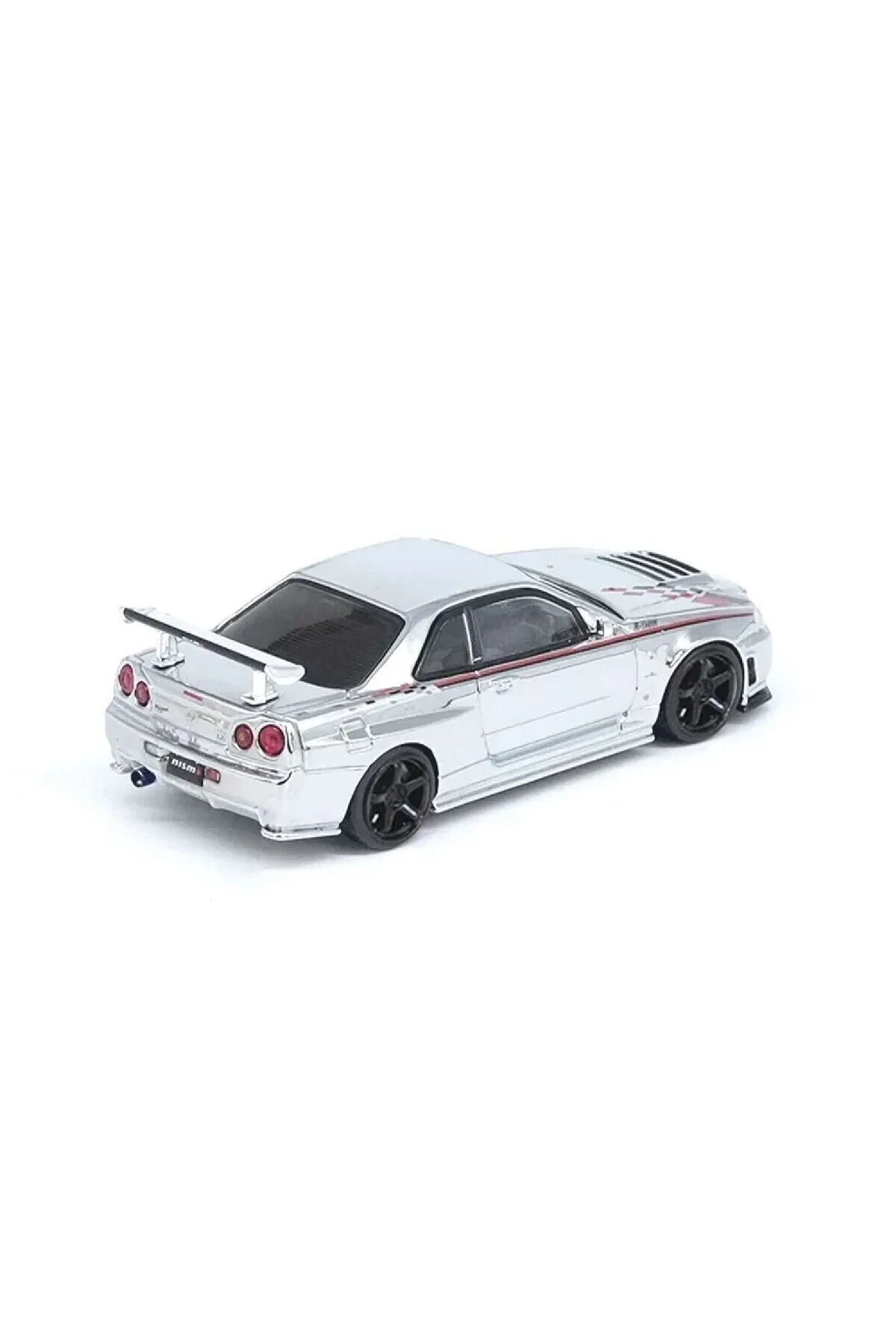 مدل خودرو 1:64 DIECAST NISSAN SKYLINE GT R R34 NISMO TUNE CHROME 3 INNO MODEL Oyuncakmatik