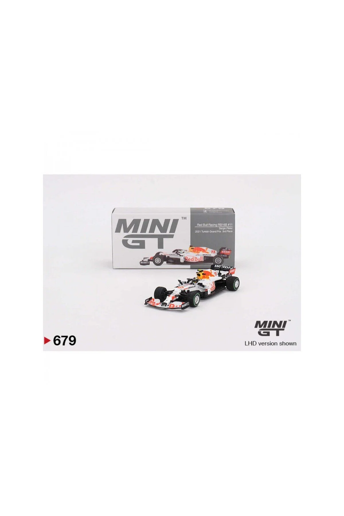 مدل خودرو MINI GT RED BULL RB16B 11 SERGIO PÉREZ 2021 GRAND PRIX ترکیه مقام سوم MGT00679 اورجینال LunaToyverse
