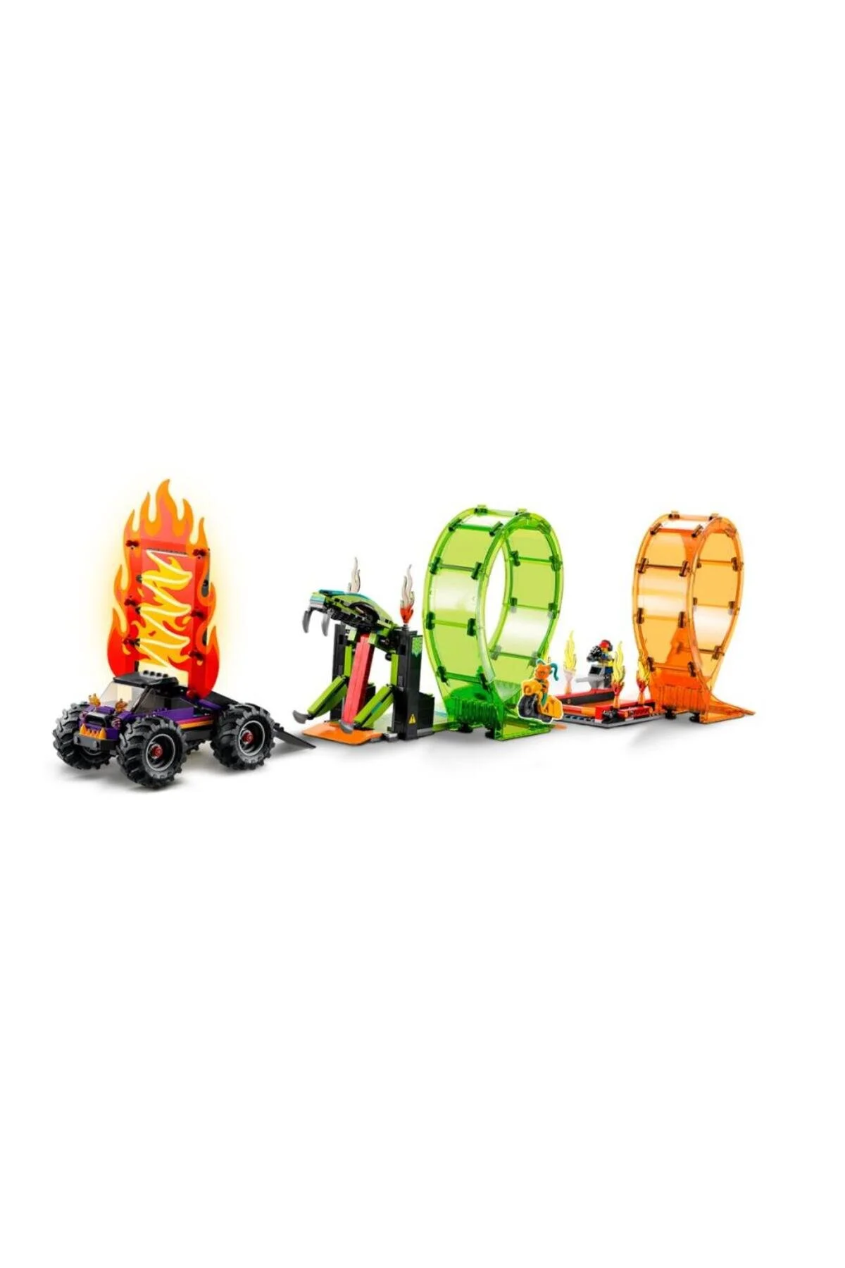 بازی های رومیزی NESSIWORLD 60339 CITY DOUBLE RING SHOW ARENA 598 قطعه +7 سال اورجینال LEGO