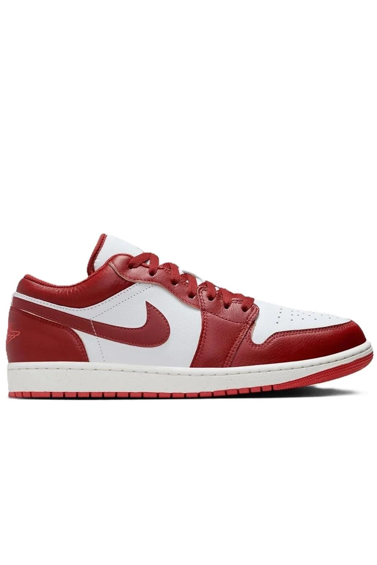 اسنیکر مردانه AIR JORDAN 1 کفش ورزشی چرمی کم چرم قرمز رنگ نایک Nike