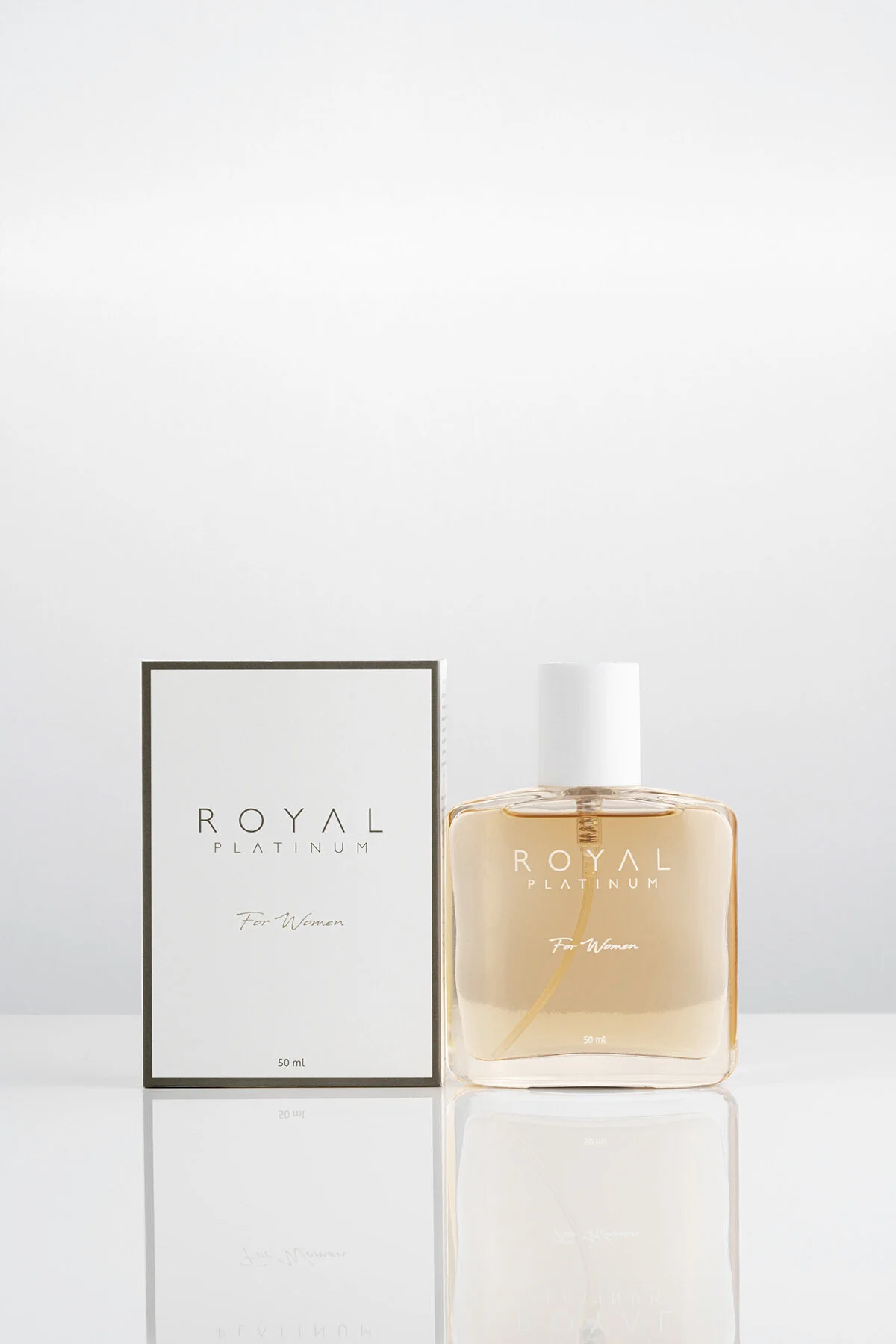 عطر زنانه وانیلی و کرمی W386 با حجم 50 میلی لیتر Royal Platinum