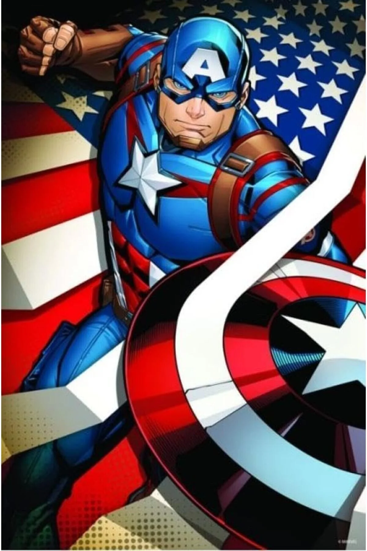 پازل SHOPMRT 3D CAPTAIN AMERICA 300 PIECE PUZZLE METAL BOX STOREMAX