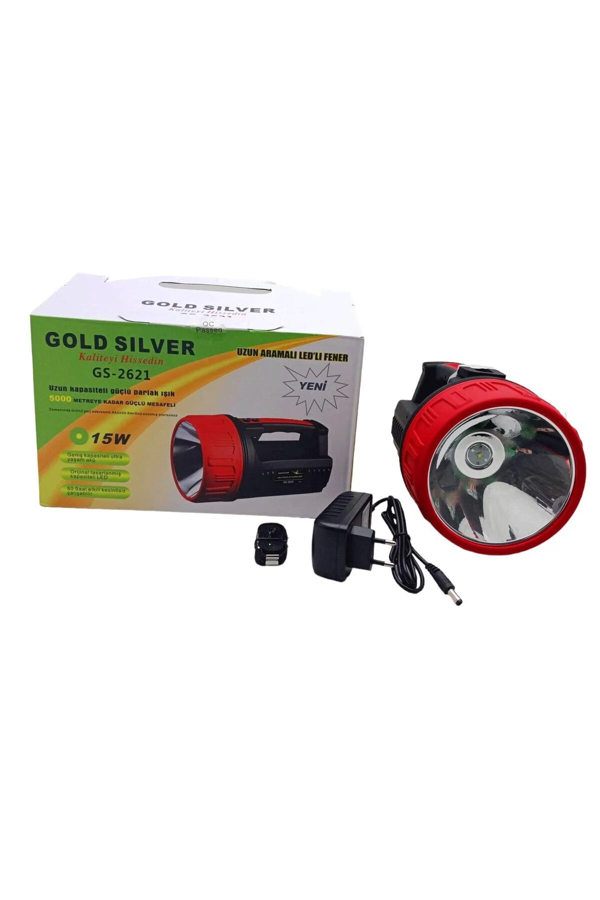 چراغ قوه 15W LED 2IN1 آداپتور تماس طولانی پروژکتور 4814 Go İthalat