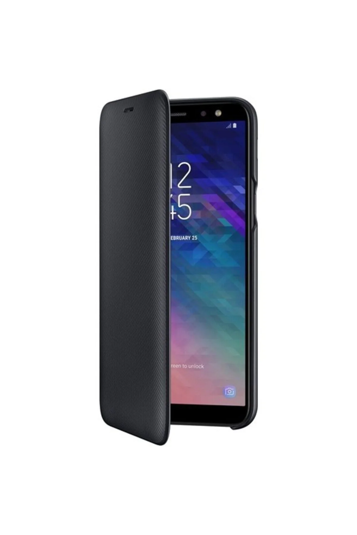 کاور و قاب کیف پول سازگار با GALAXY A6 2018 BLACK EF WA600CBEGWW Samsung