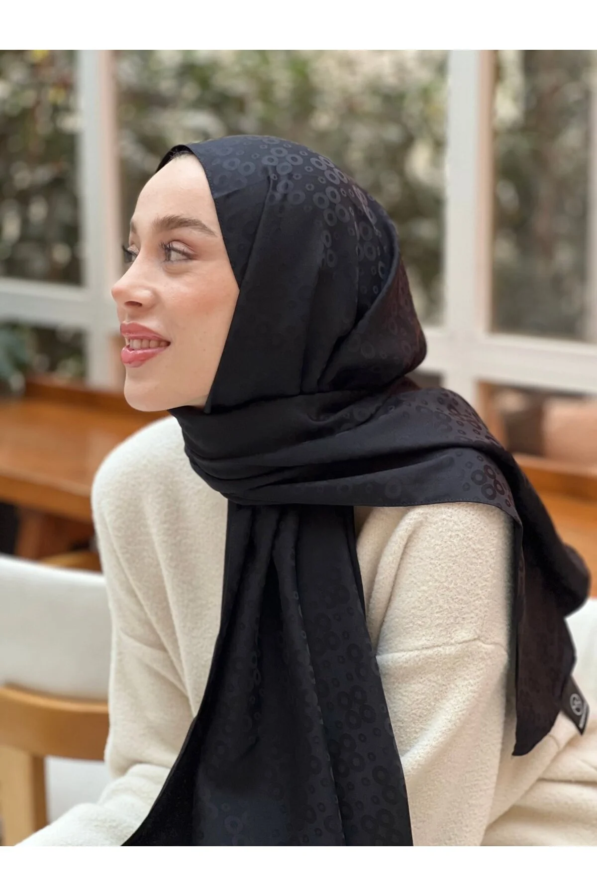 شال حباب دار سری ژاکارد ابریشمی Modakaşmir