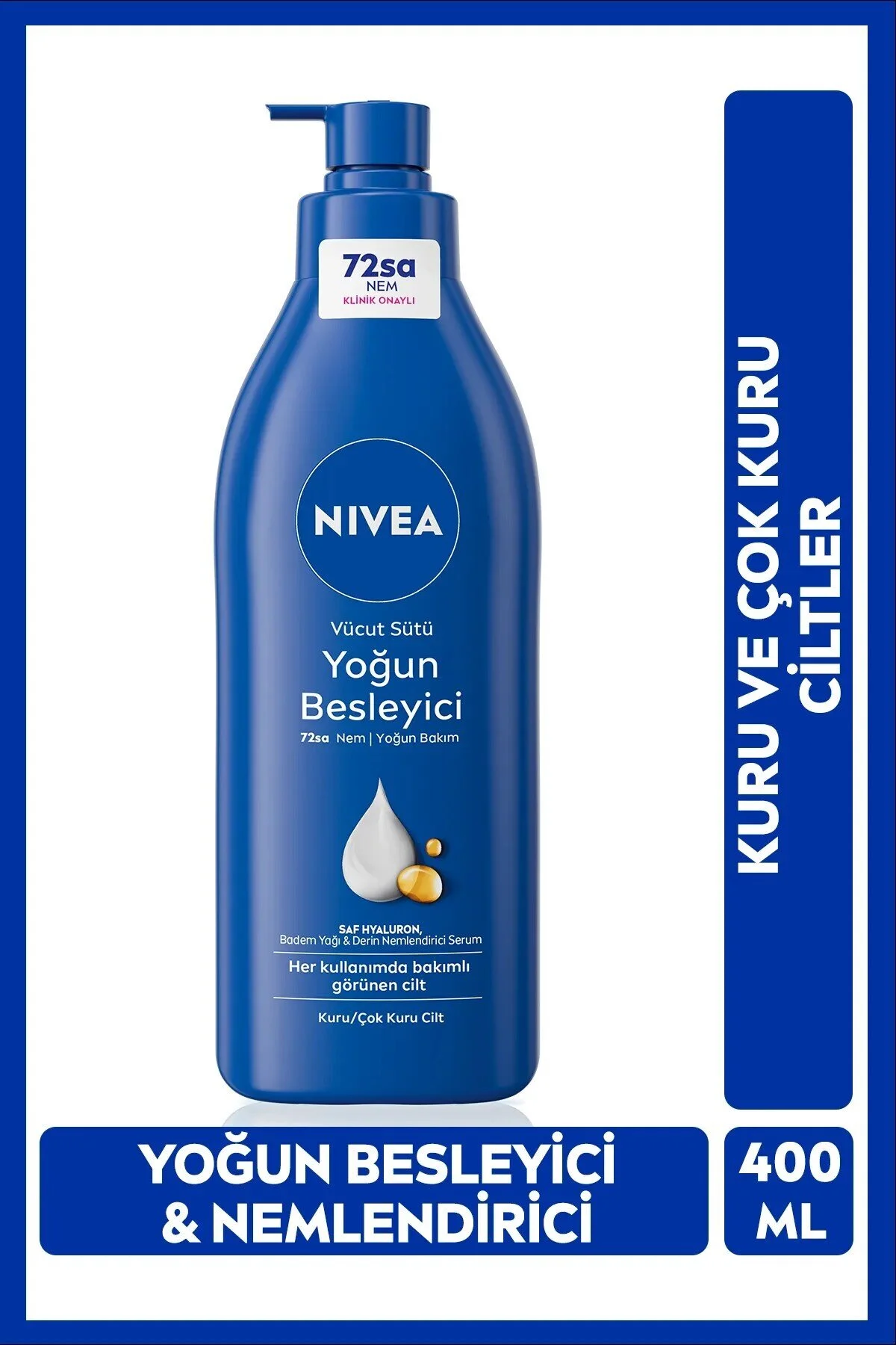 NIVEA مرطوب کننده بدن مغذی (مراقبت مرطوب کننده یکنواخت) 400 میلی لیتر