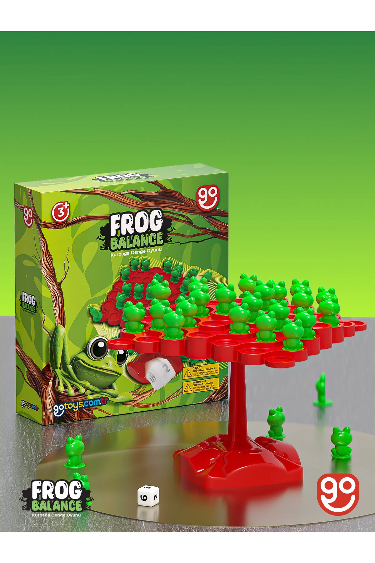 اسباب بازی آموزشی تعادل قورباغه با جعبه اورجینال Go Toys