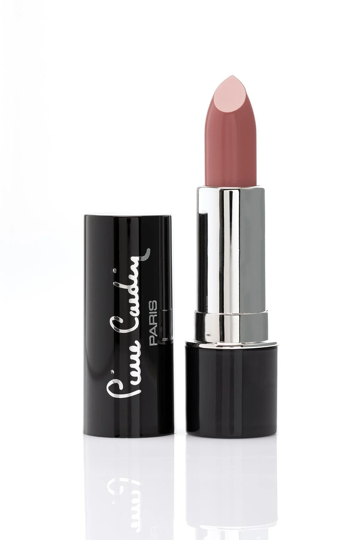 رژ لب مات سرامیکی رنگ قرمز گلدار مدل 202 پیررا کاردین Pierre Cardin