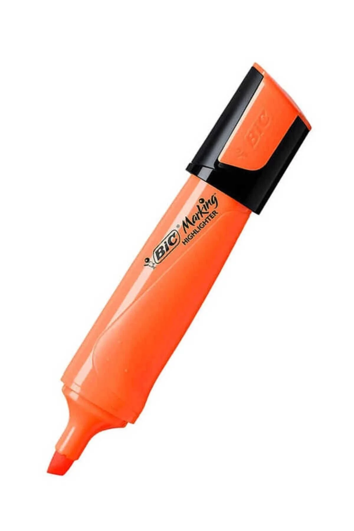 ماژیک هایلایت سفید فسفر قلم نارنجی اورجینال بیک Bic