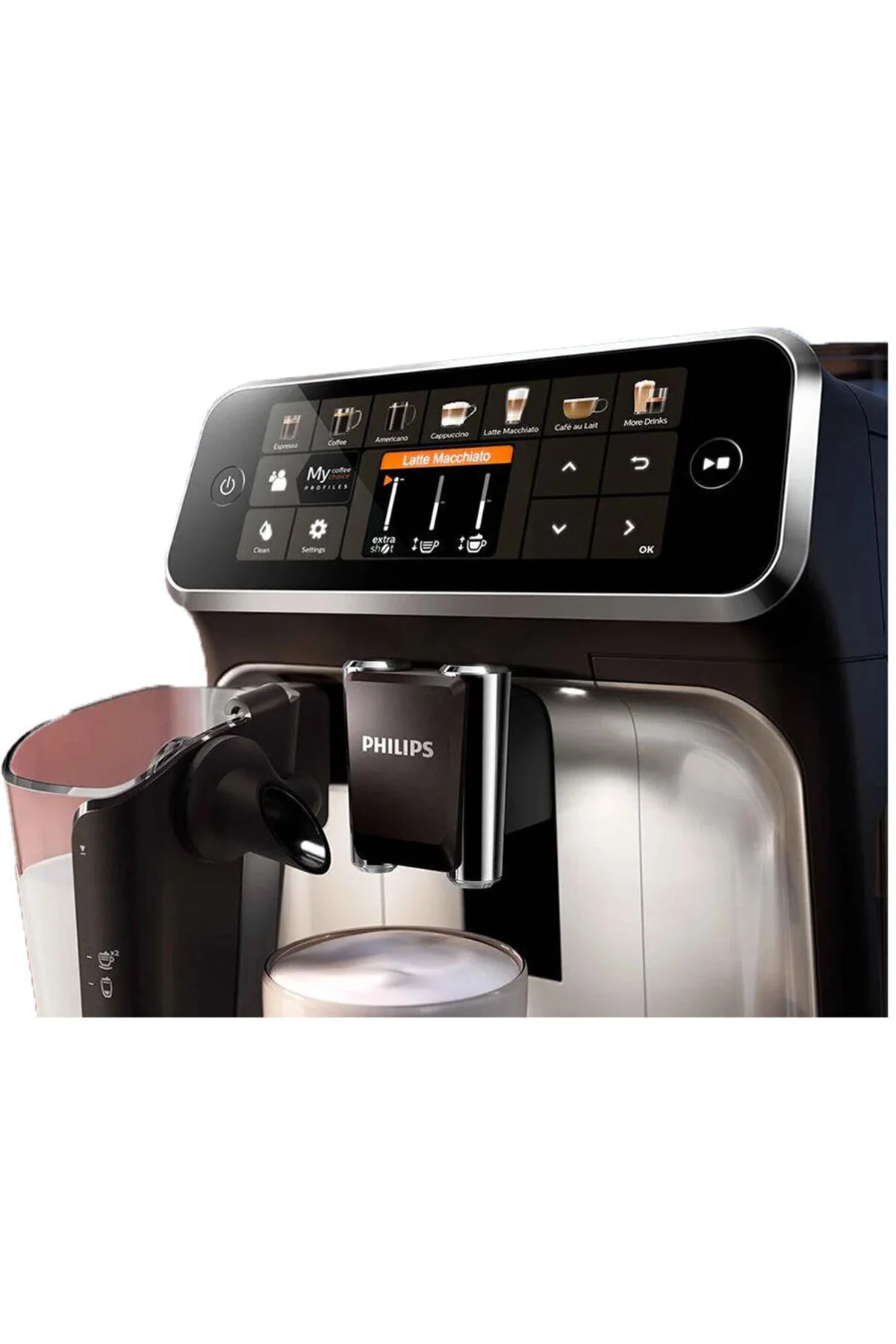 دستگاه اسپرسو و کاپوچینو اسپرسوساز تمام اتوماتیک LATTEGO EP5547 90 اورجینال Philips