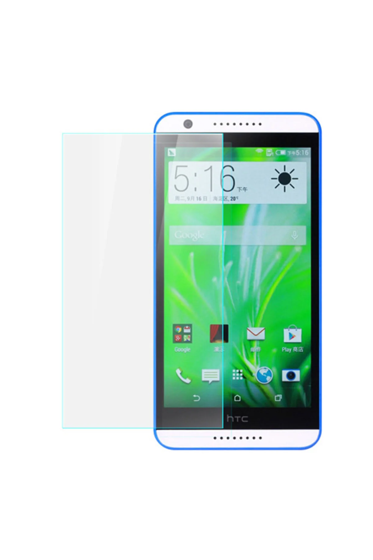 کاور و قاب محافظ صفحه نمایش HTC DESIRE 820 TEMPERED GLASS NoTech