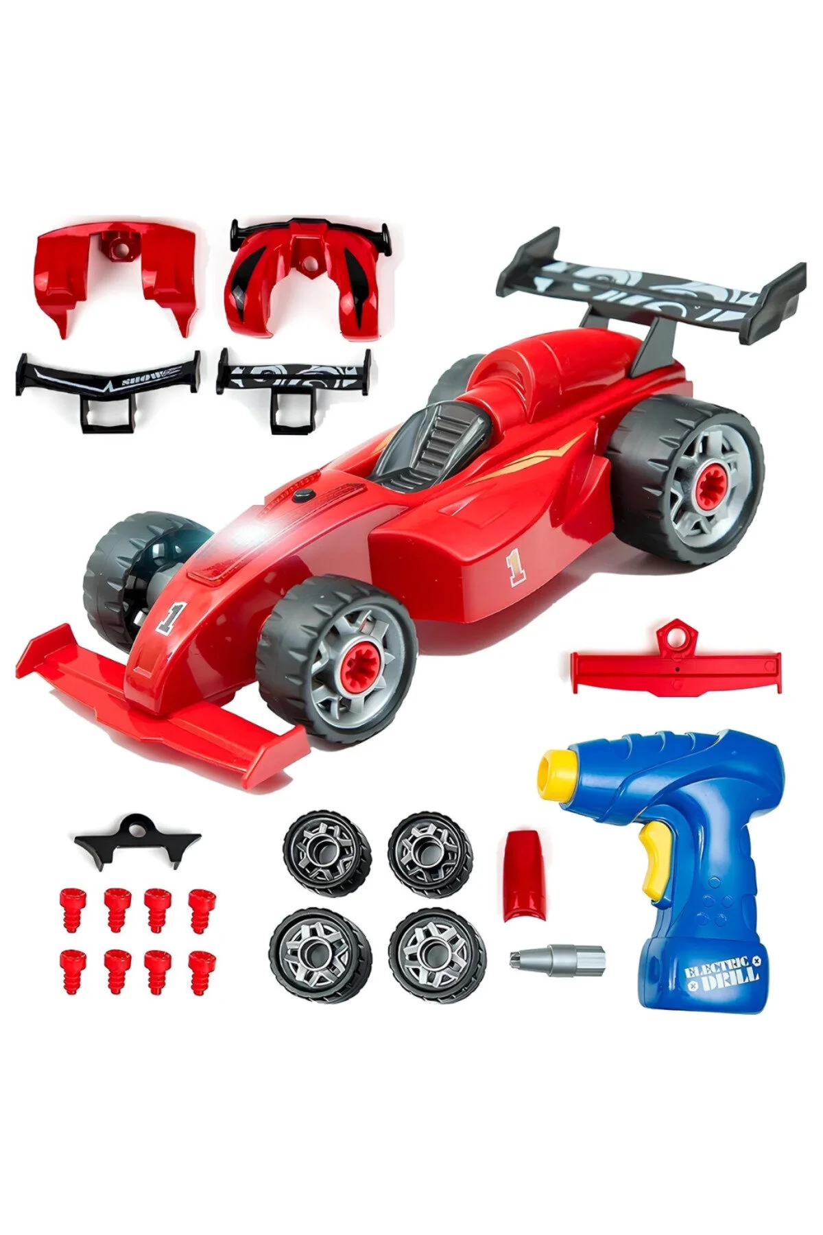مدل خودرو ست اصلاح ماشین فرمول F1 حفاری شده با صدا و نور اورجینال NW NessiWorld