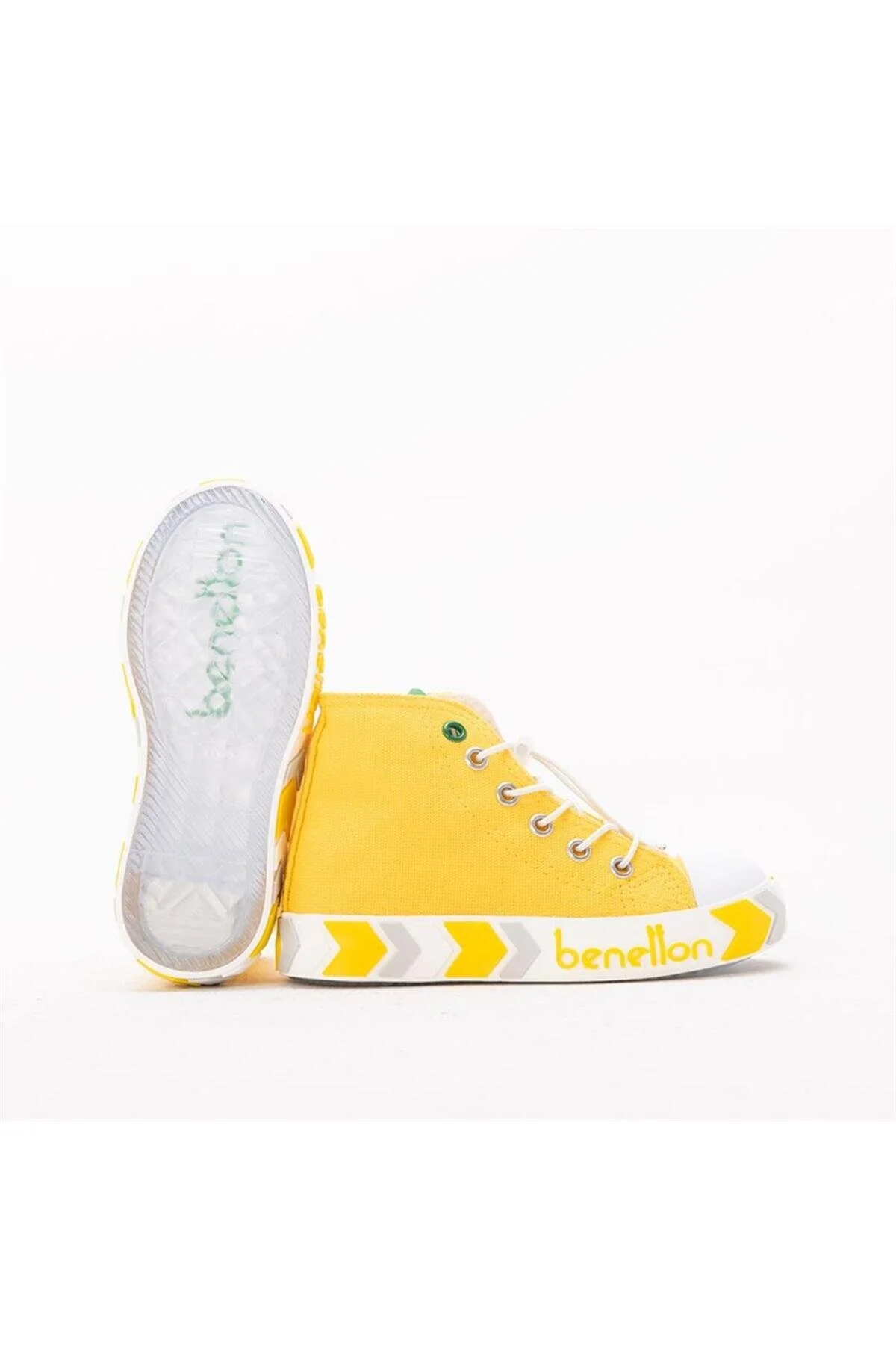 کفش دخترانه پسرانه یونیسکس ورزشی زرد بنتون Benetton
