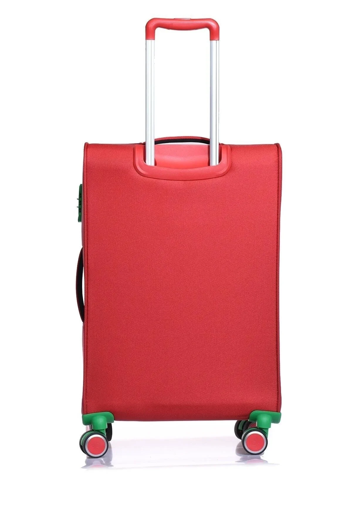 چمدان و ساک قرمز مردانه زنانه 2200 3 SET پارچه چرخ دار United Colors of Benetton