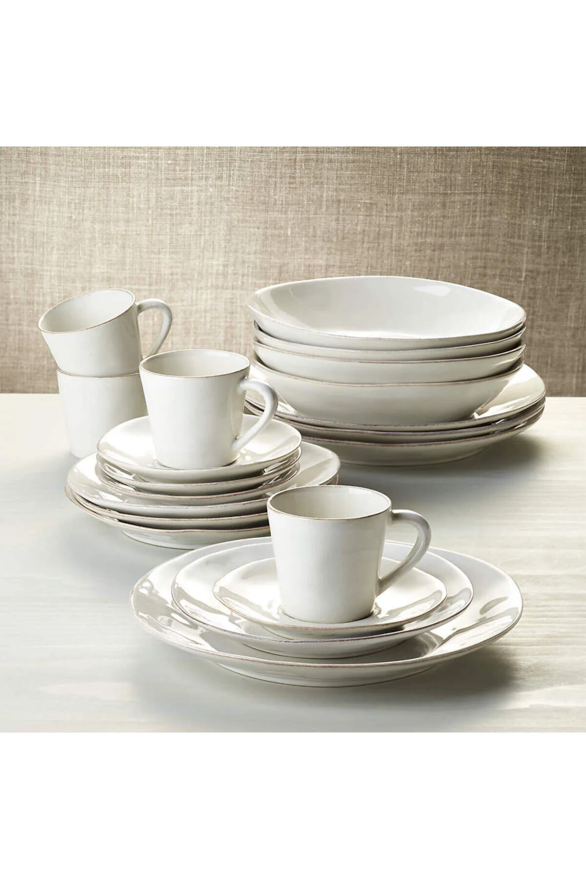 سرویس غذاخوری ست شام 20 تکه مارین وایت Crate & Barrel