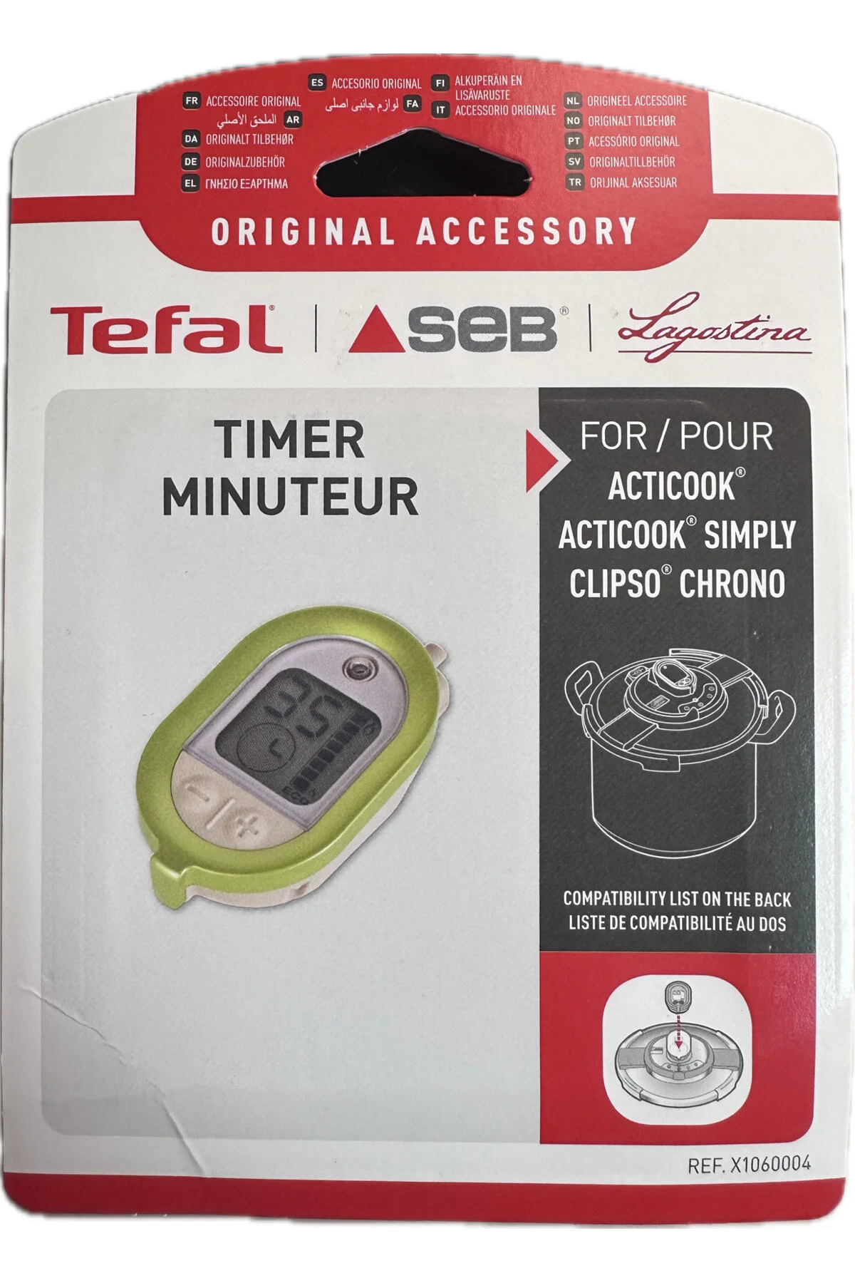 لوازم و قطعات یدکی قابلمه ACTICOOK SIMPLY COOKER TIME X1060004 TEFAL