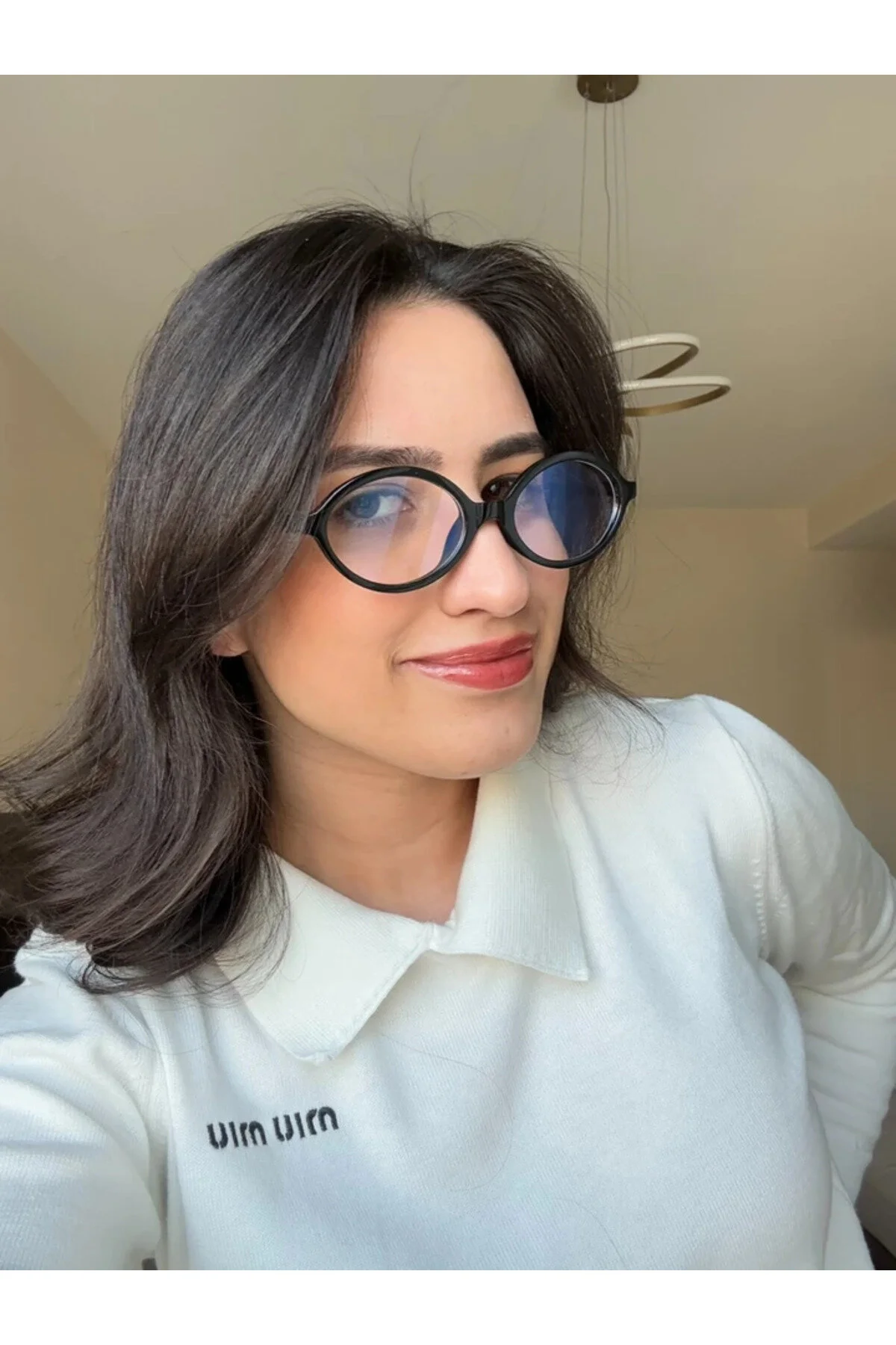 عینک محافظ در برابر نور آبی زنانه MEU مدل اصلی نوری سازگار با بلوک رنگ خود لیوان سیاه و سفید RoseandRoses