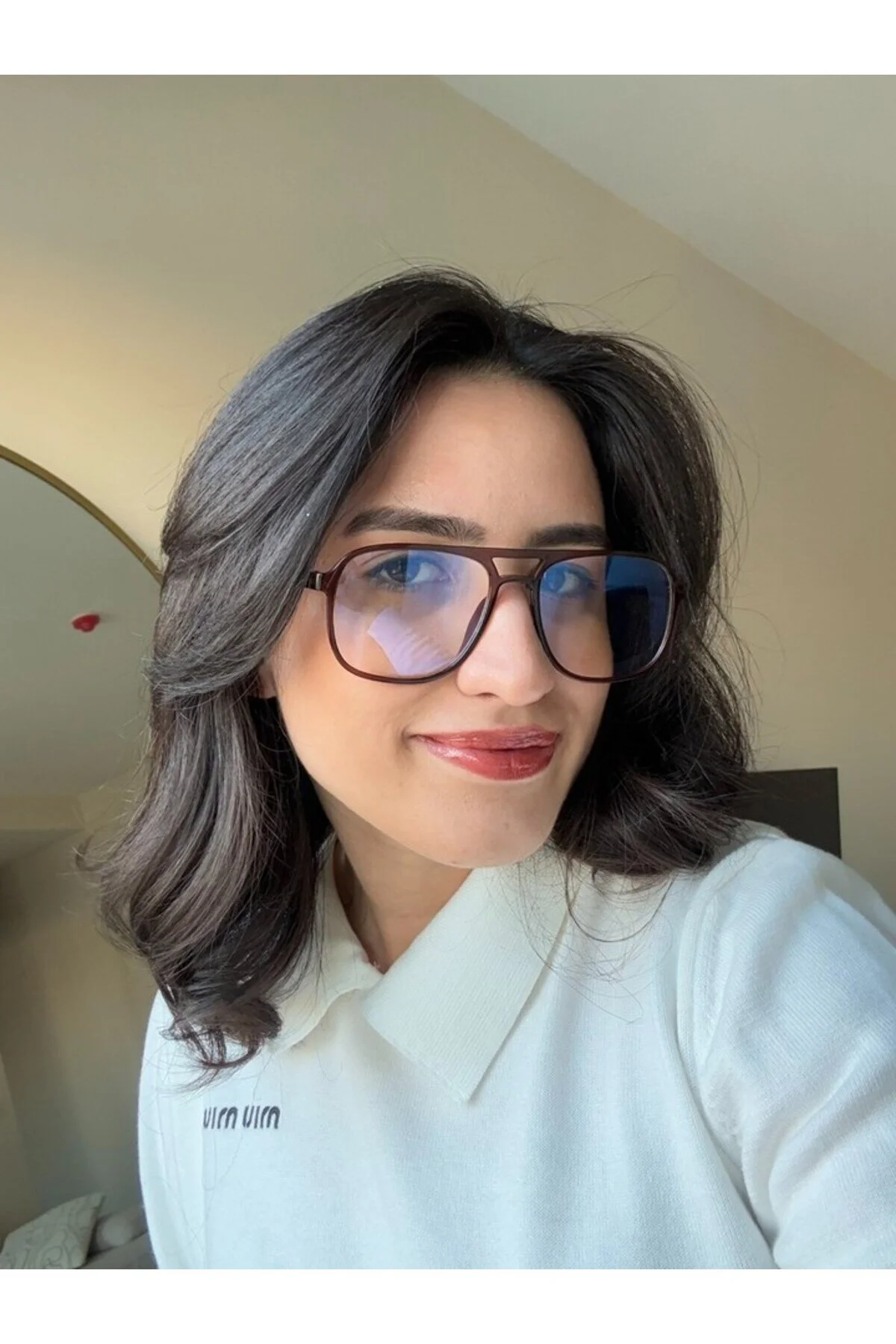 عینک محافظ در برابر نور آبی زنانه بلوک سازگار با نوری رنگ خود قهوه ای RoseandRoses