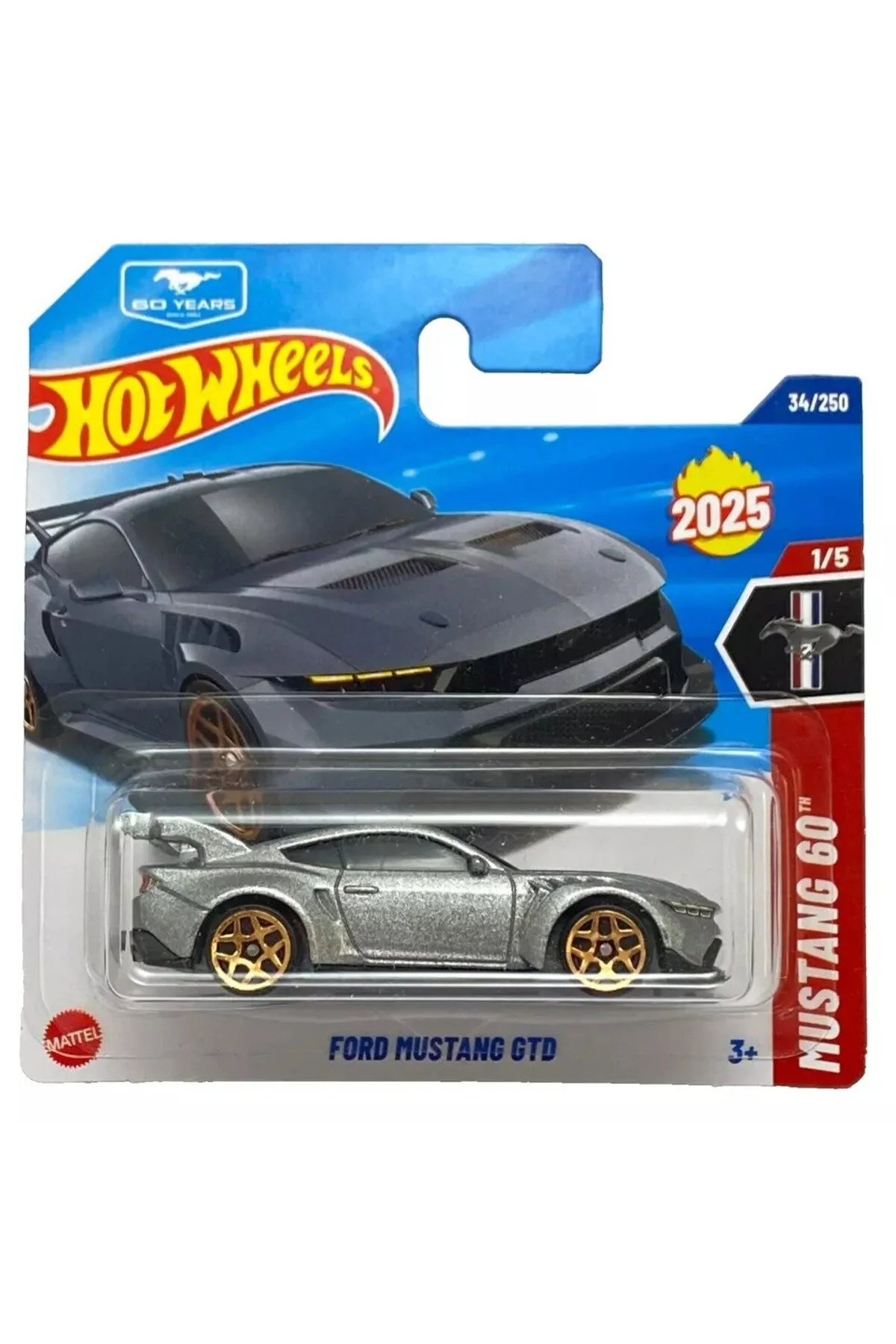 ماشین اسباب بازی 2025 SINGLE CAR FORD MUSTANG GTD 1 5 HOT WHEELS