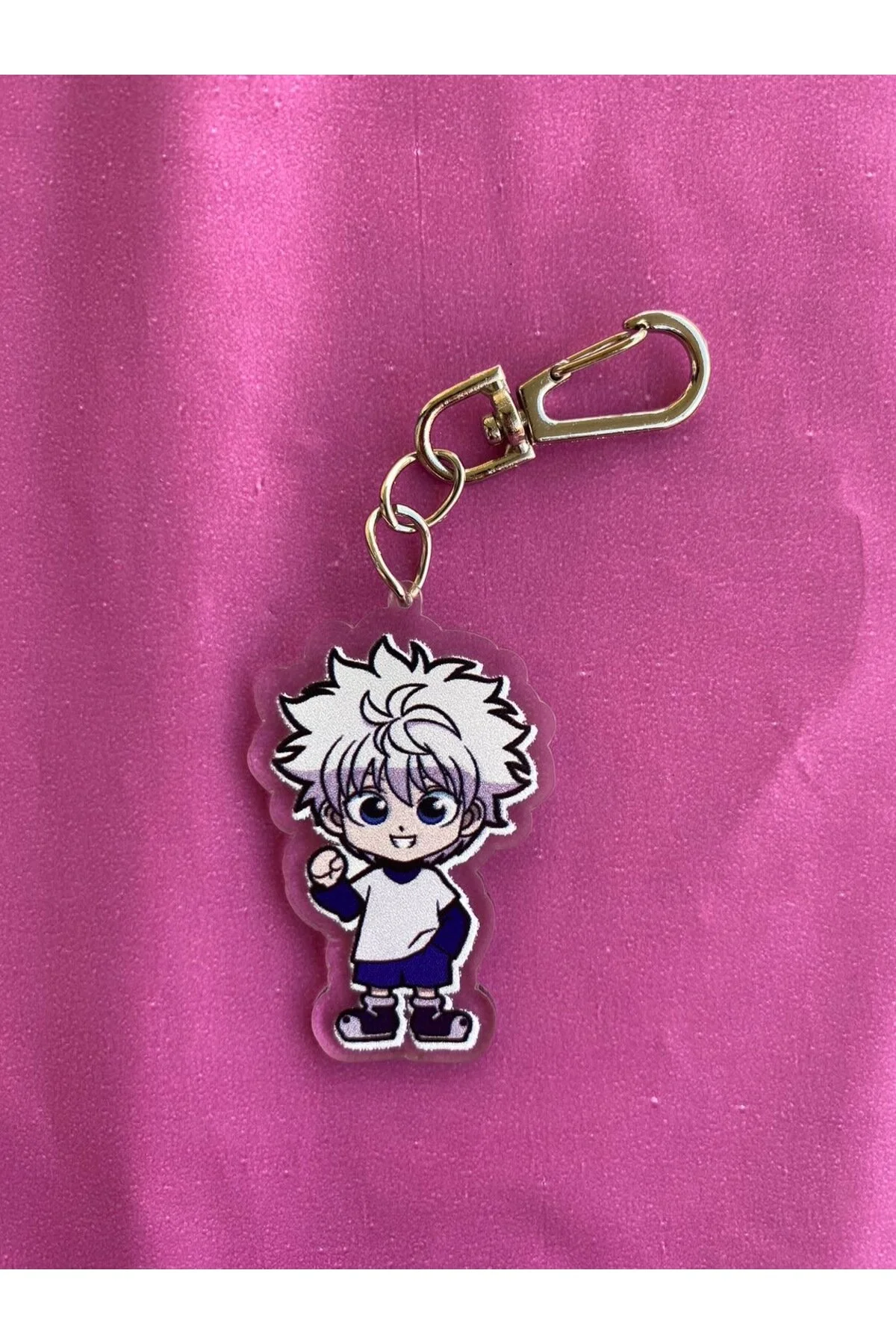 جلیقه کلید انیمه HUNTERXHUNTER KILLUA ZOLDYCK ANIME KEYCHAIN BAG CHARM V2 Hara Company