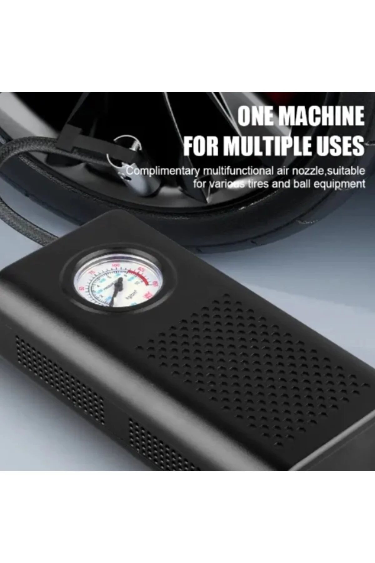 کمپرسور خودرو پمپ باد لاستیک قدرتمند موتور 150 PSI 3000MAH قابل شارژ newnet