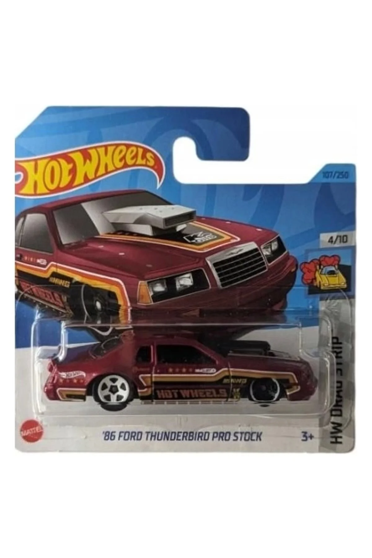 ماشین اسباب بازی SINGES '86 FORD THUNDERBIRD PRO STOCK HKK03 هات ویلز اورجینال HOT WHEELS