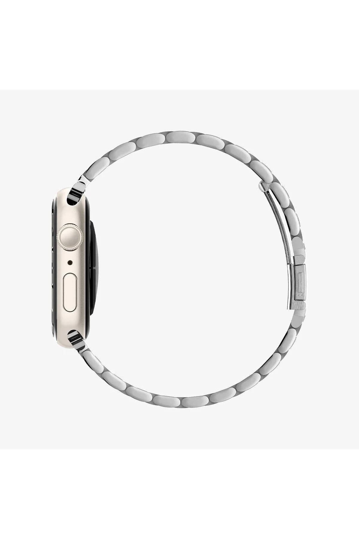 بند ساعت هوشمند APPLE WATCH 49MM ULTRA 3 2 1 46MM 10 11 45MM 9 8 7 44MM SE2 SE 6 5 4 STRAP FIT SILVER 062MP25404 اسپیگن Spigen