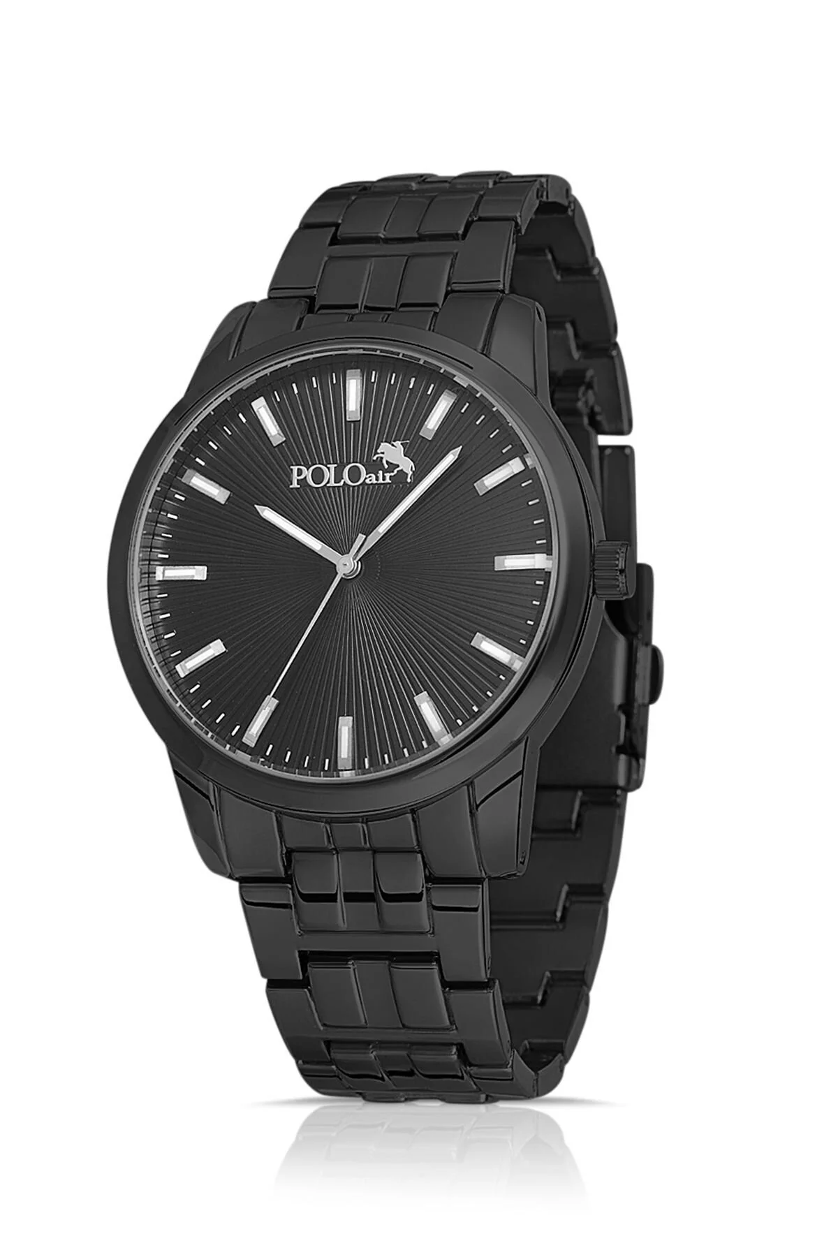 ساعت مردانه مچ دست فلزی رنگ سیاه PL polo air