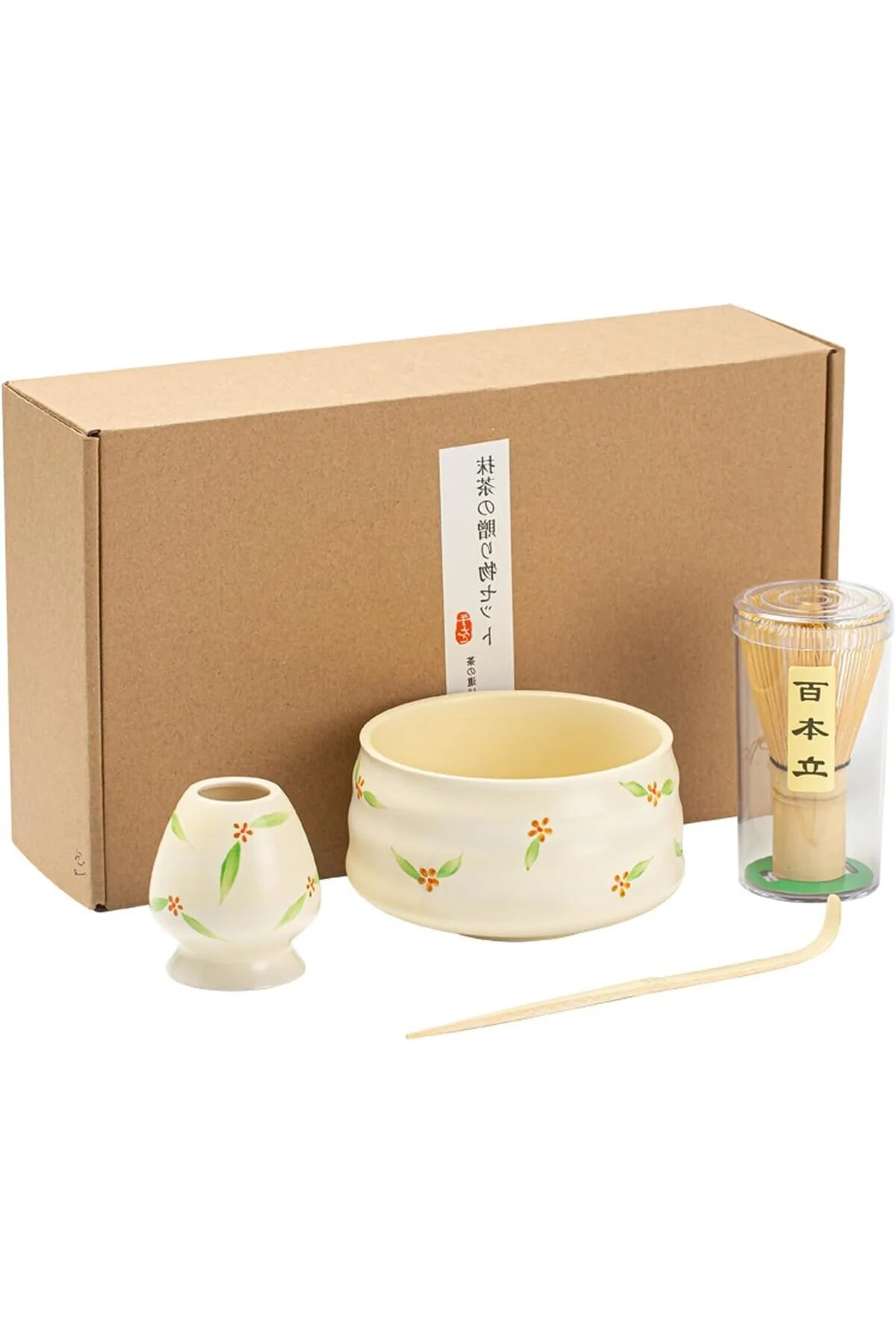 صافی چای مجموعه MATCHA ژاپنی UHOOME 4 قطعه BECKER قاشق سرعت بامبو سنتی Japon Matcha