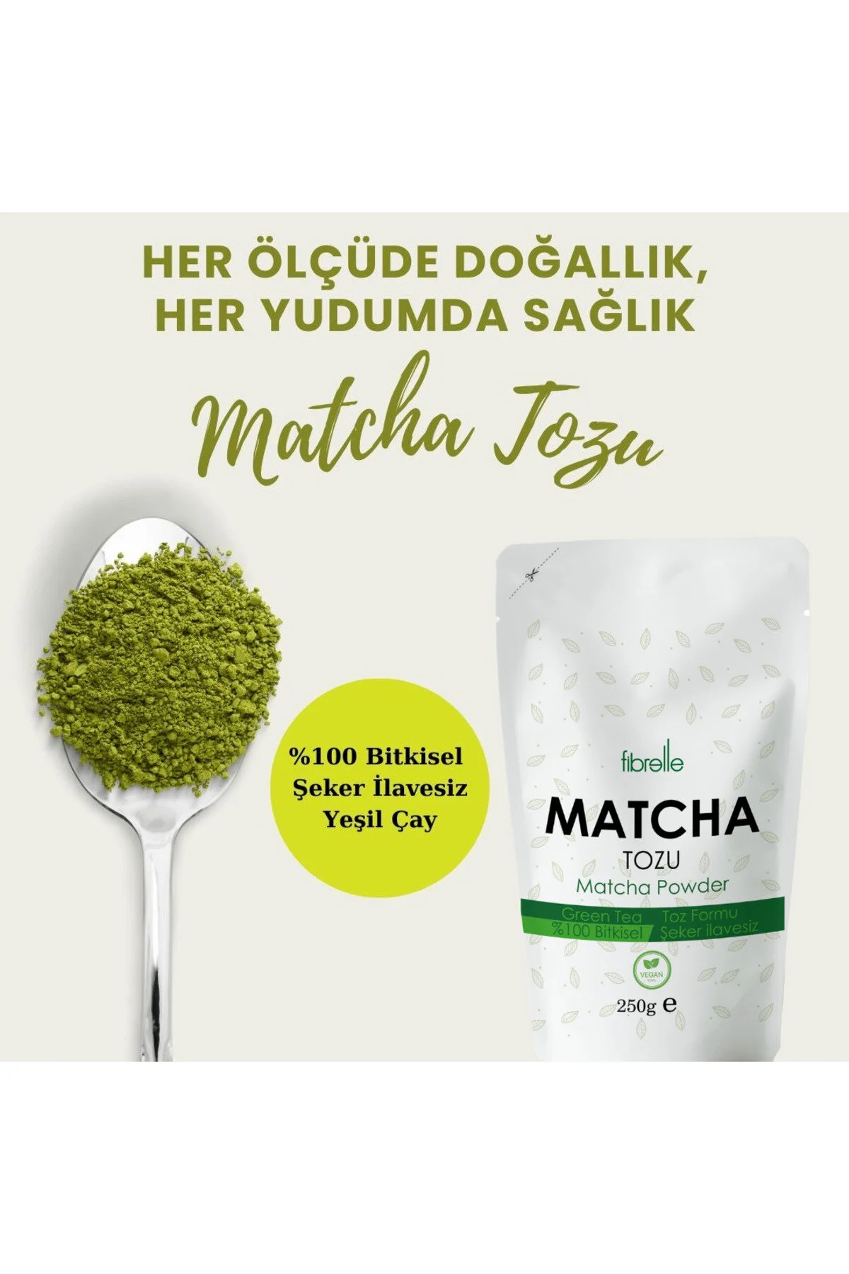 سایر دمنوش های گیاهی MATCHA PURE 250G اورجینال Fibrelle