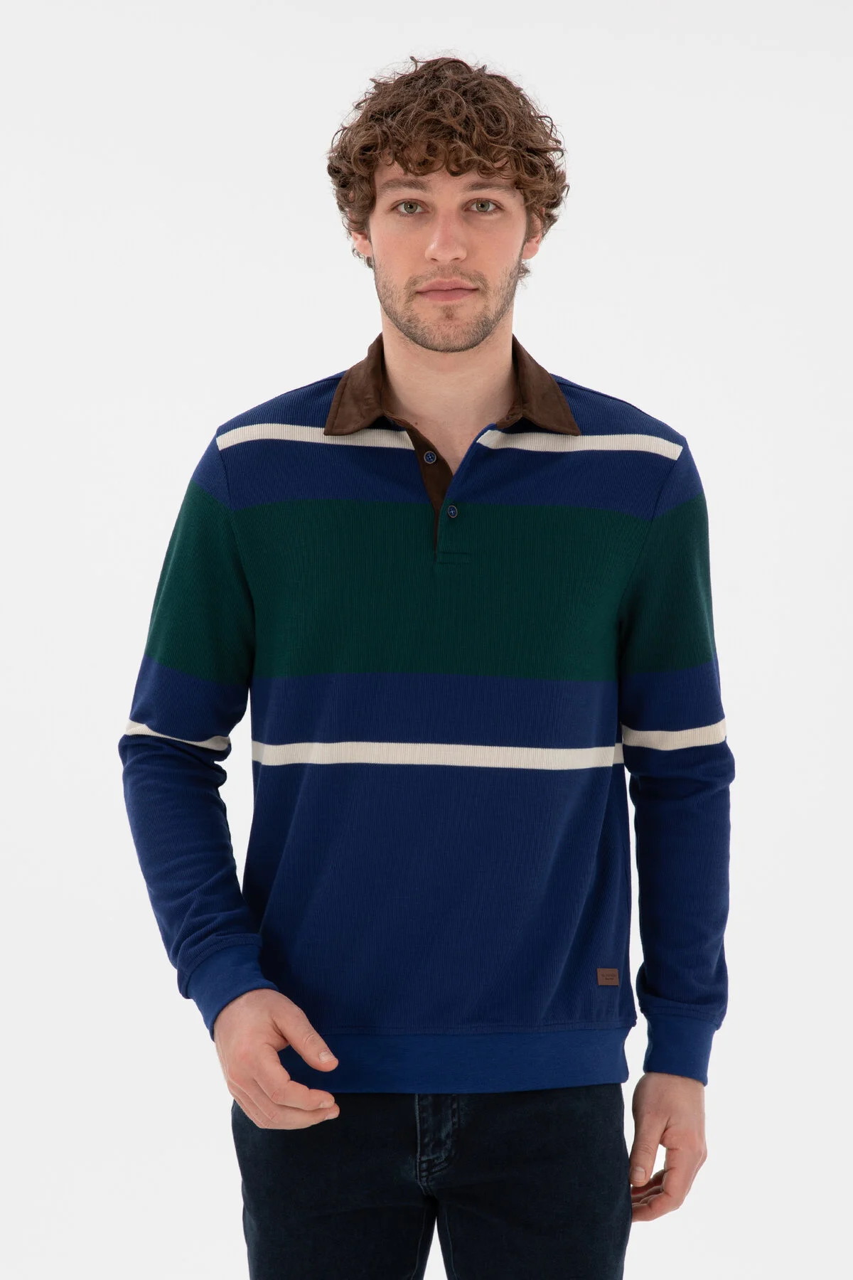 پلوشرت خط دار نیلی یو.اس. پولو اورجینال U.S. Polo Assn.