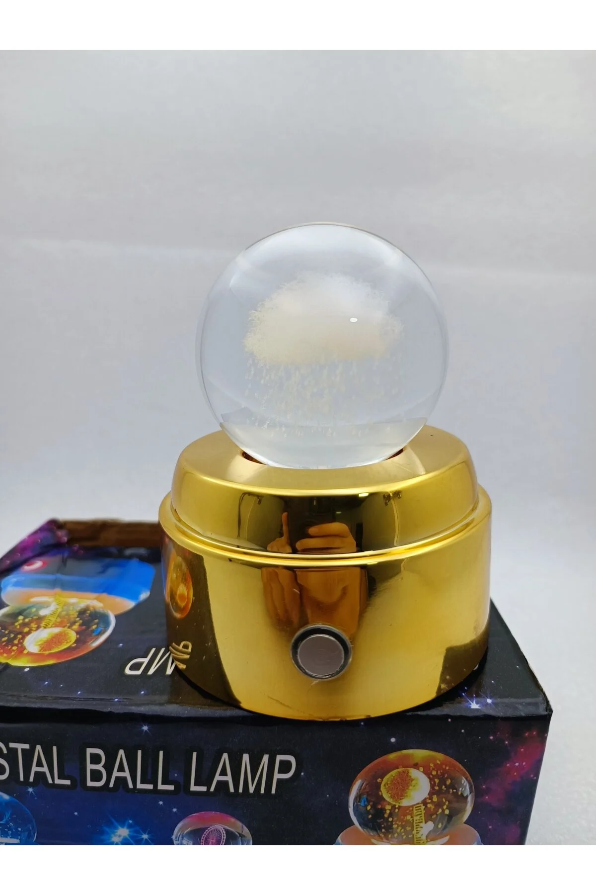 گوی برفی ابر بارانی سه بعدی توپ شیشه ای شارژی نور موزیکال هدیه با شب از ترکیه Meyra Accessories