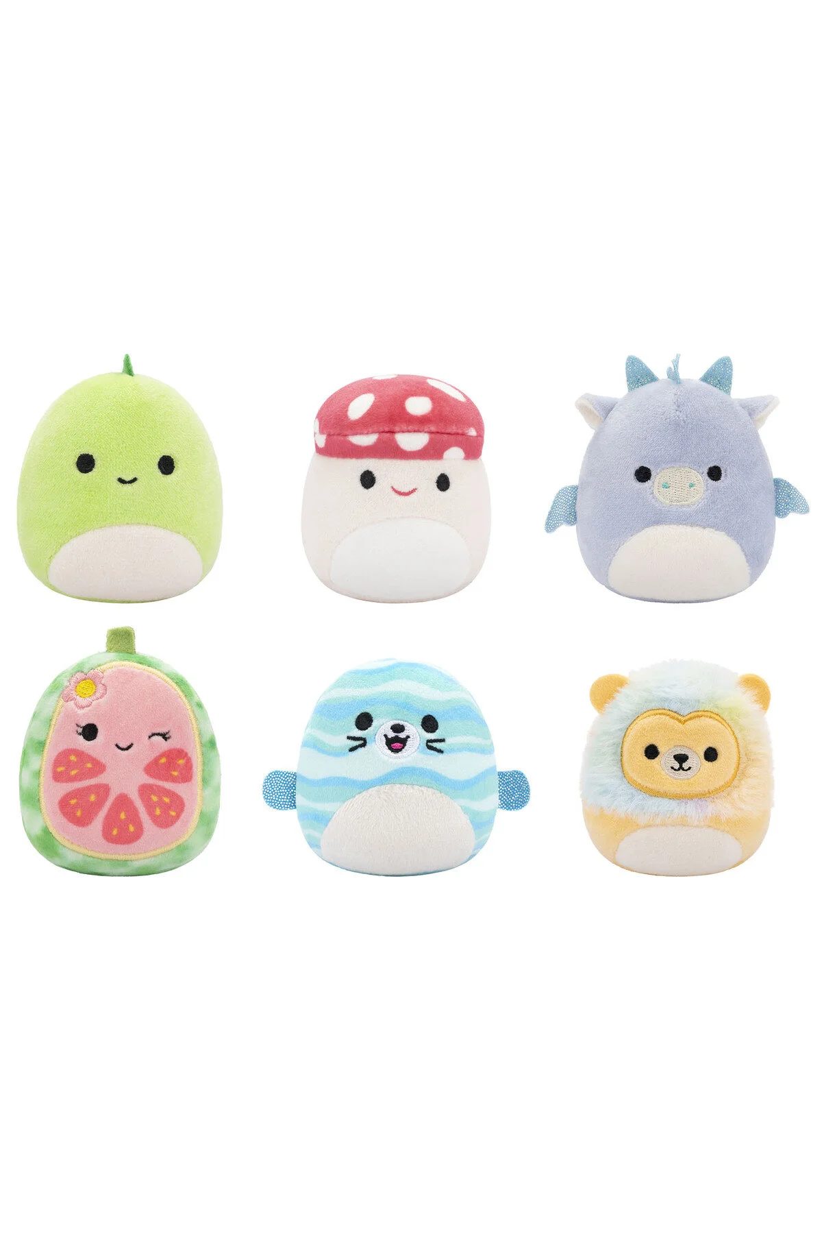 اسباب بازی های پشمی MICROMALLOWS 6 PIECE FIGUR PACK MM0010 Squishmallows