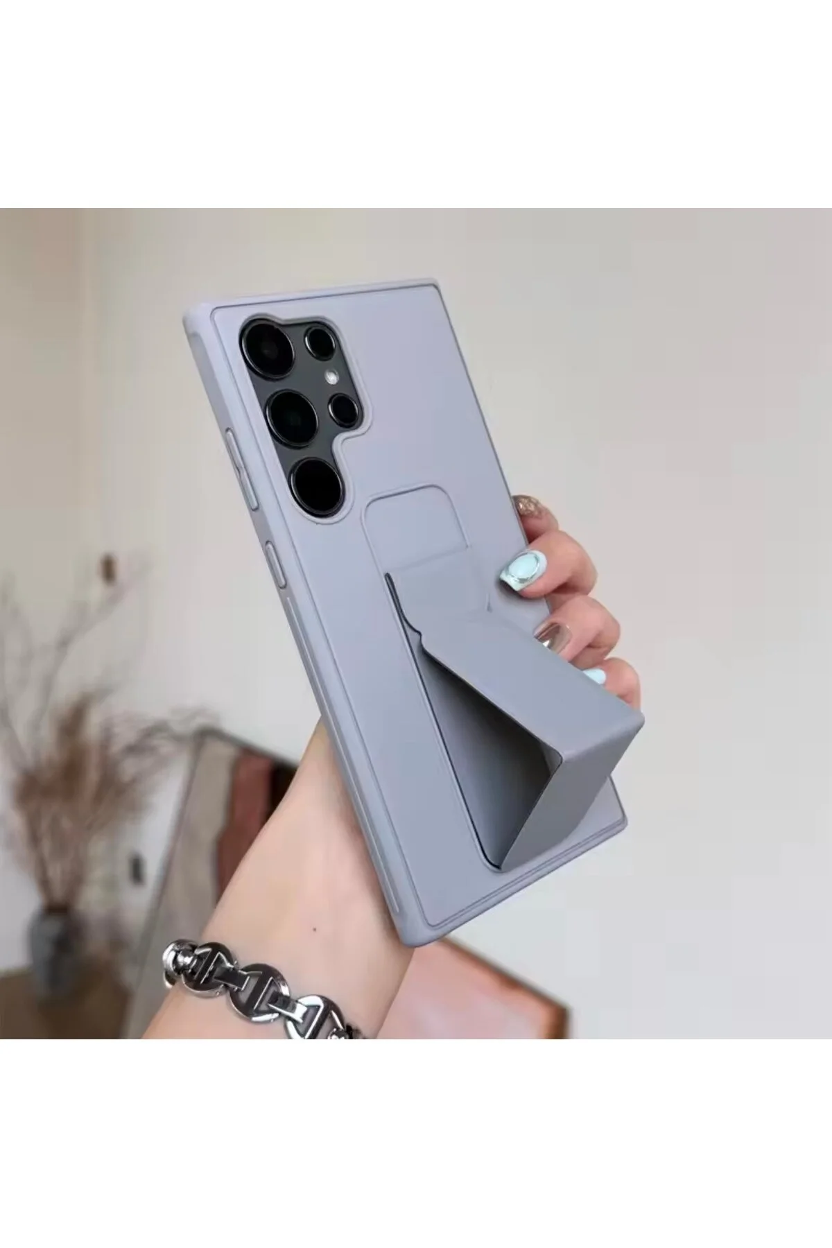کاور و قاب سیلیکونی منعطف رنگارنگ با بافت نرم SAMSUNG GALAXY S24 ULTRA CASE پایه بیرون زده دوربین Rivor