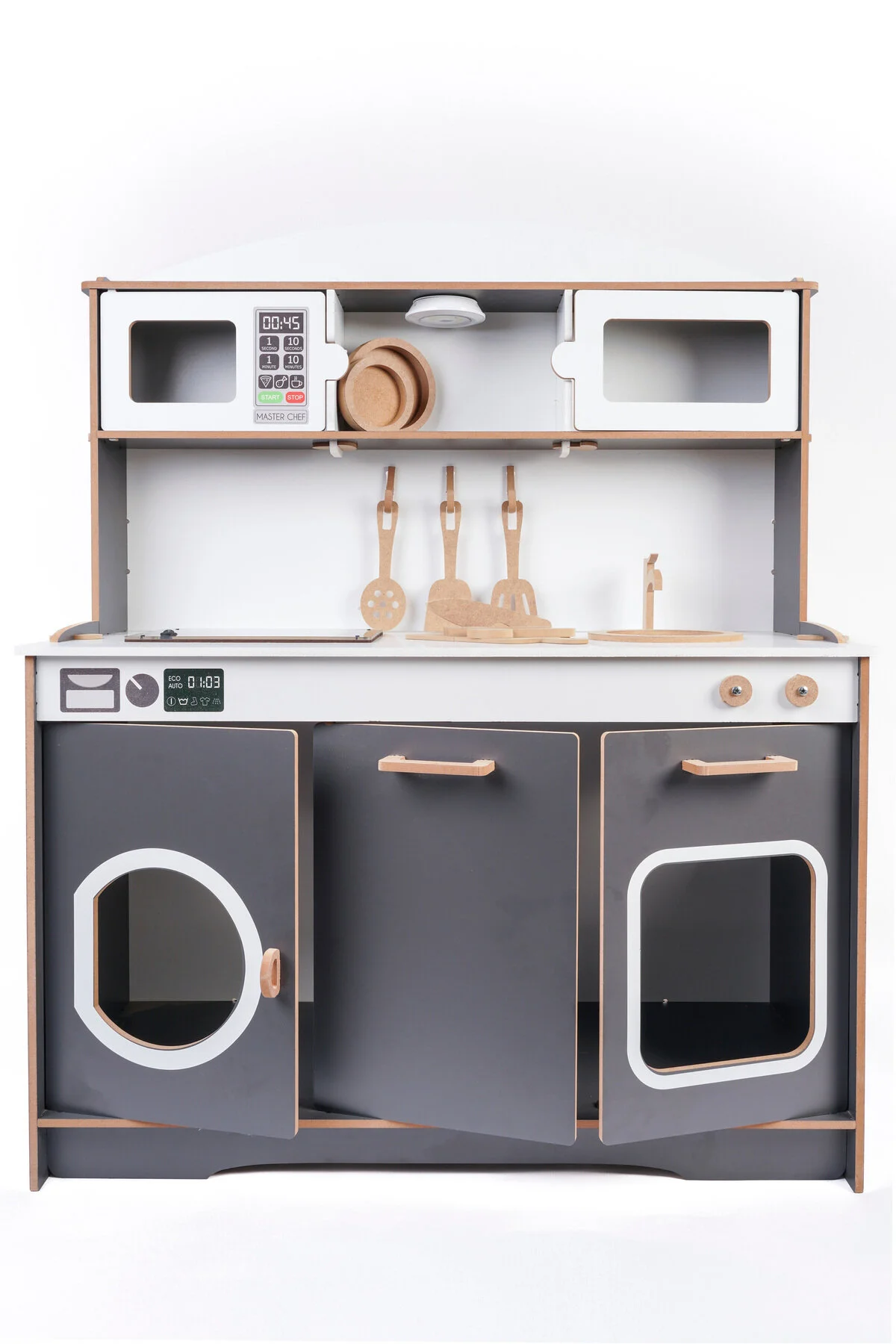 اسباب بازی های چوبی مجموعه آشپزخانه کودکان ژانویه HOBBY HOUSE