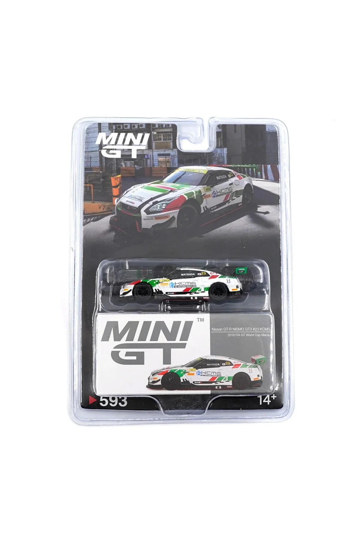 ماشین اسباب بازی 593 NISSAN GT R NISMO GT3 23 BLISTER mini gt