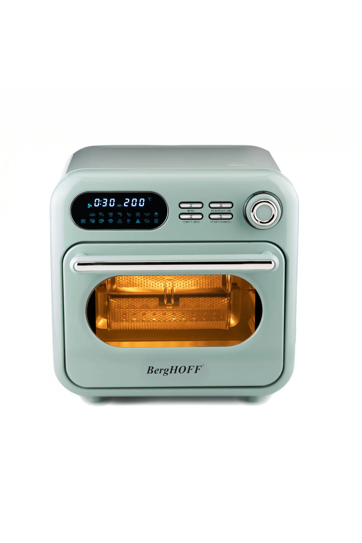 مایکروویو GEM RETRO 18 LITER OF MINT GREEN COLOR AIRFRYER + اجاق گاز Berghoff