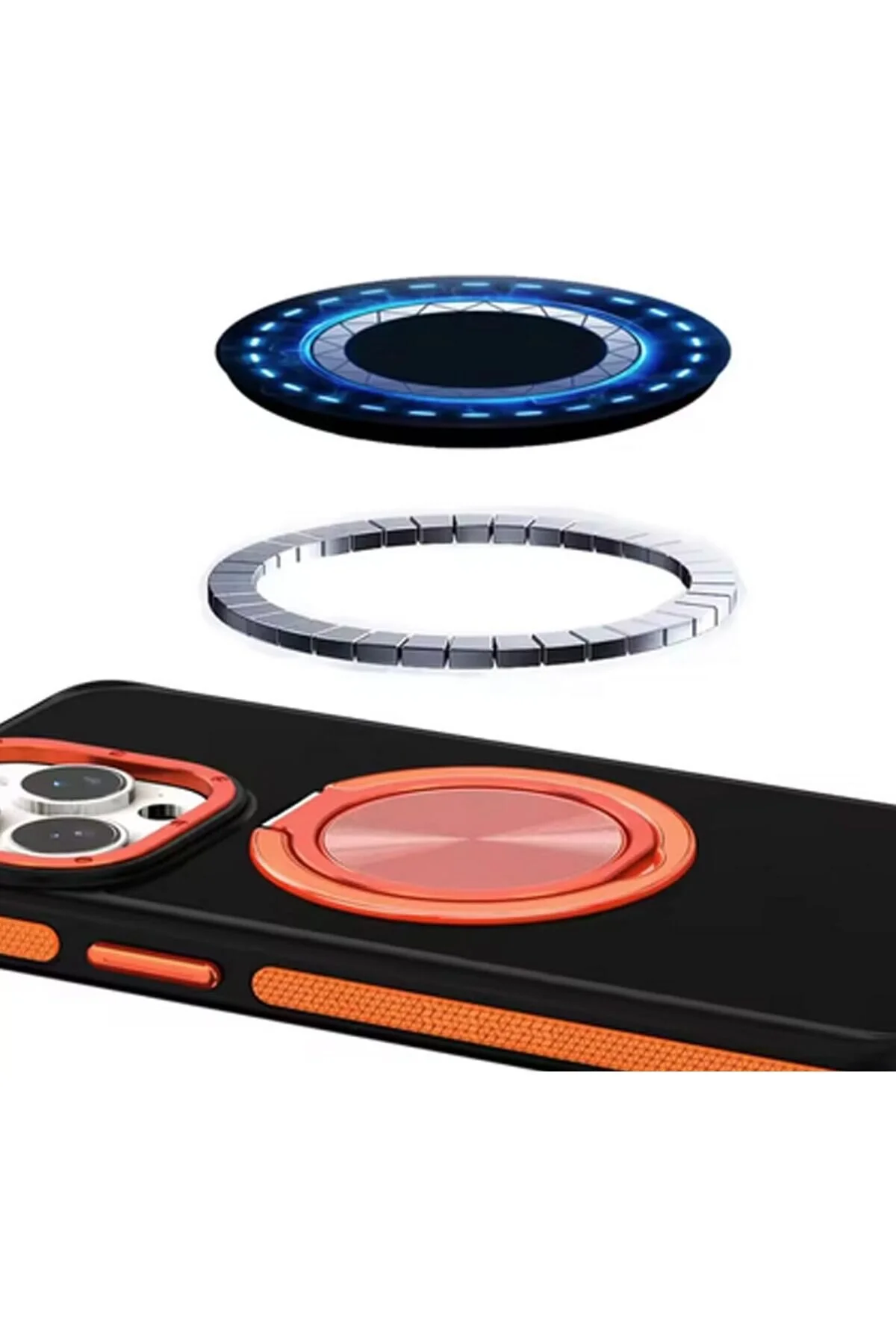 کاور و قاب سازگار با IPHONE 16 PRO MAX ALREADY CASE حلقه 360 درجه پایه MAGSAFE Coverzone