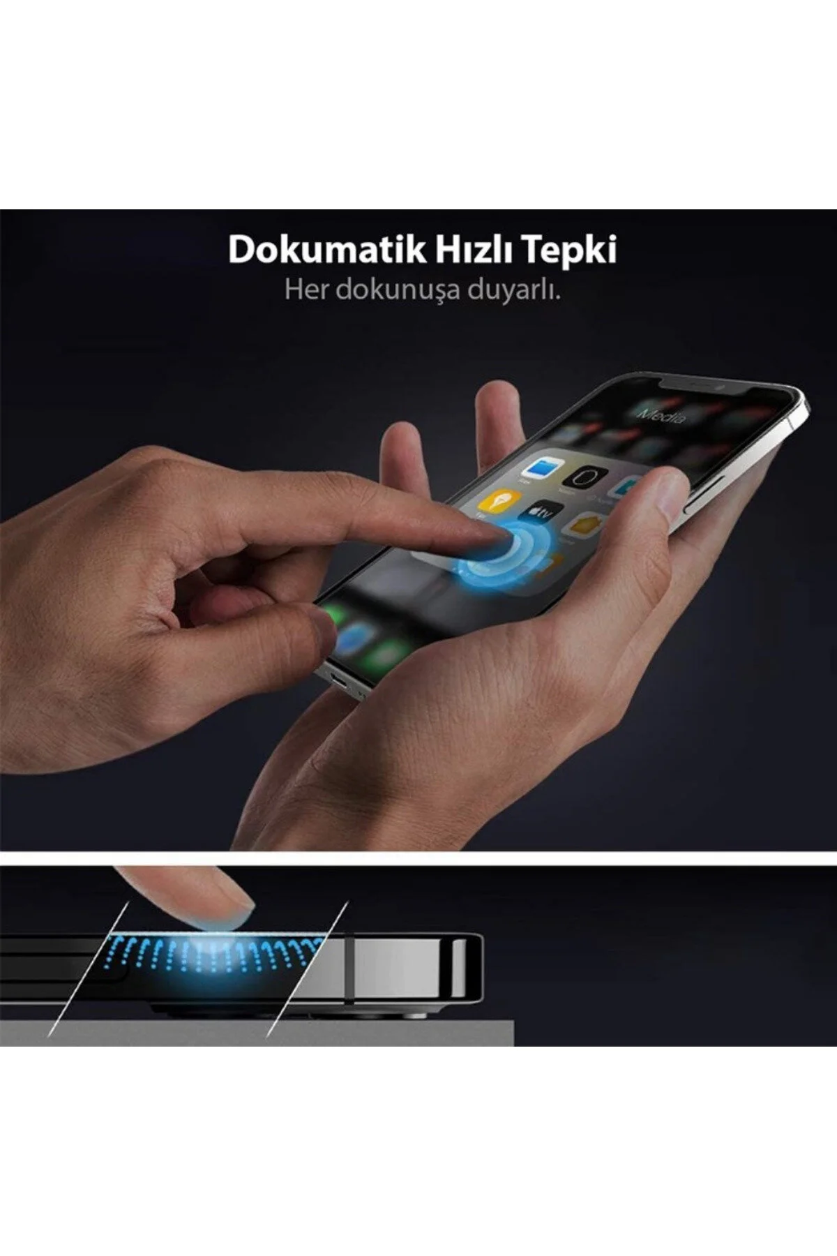محافظ صفحه نمایش شیشه ای آیفون 12 پرو با پوشش کامل GLAS.TR HD مشکی AGL01512 اسپیگن Spigen