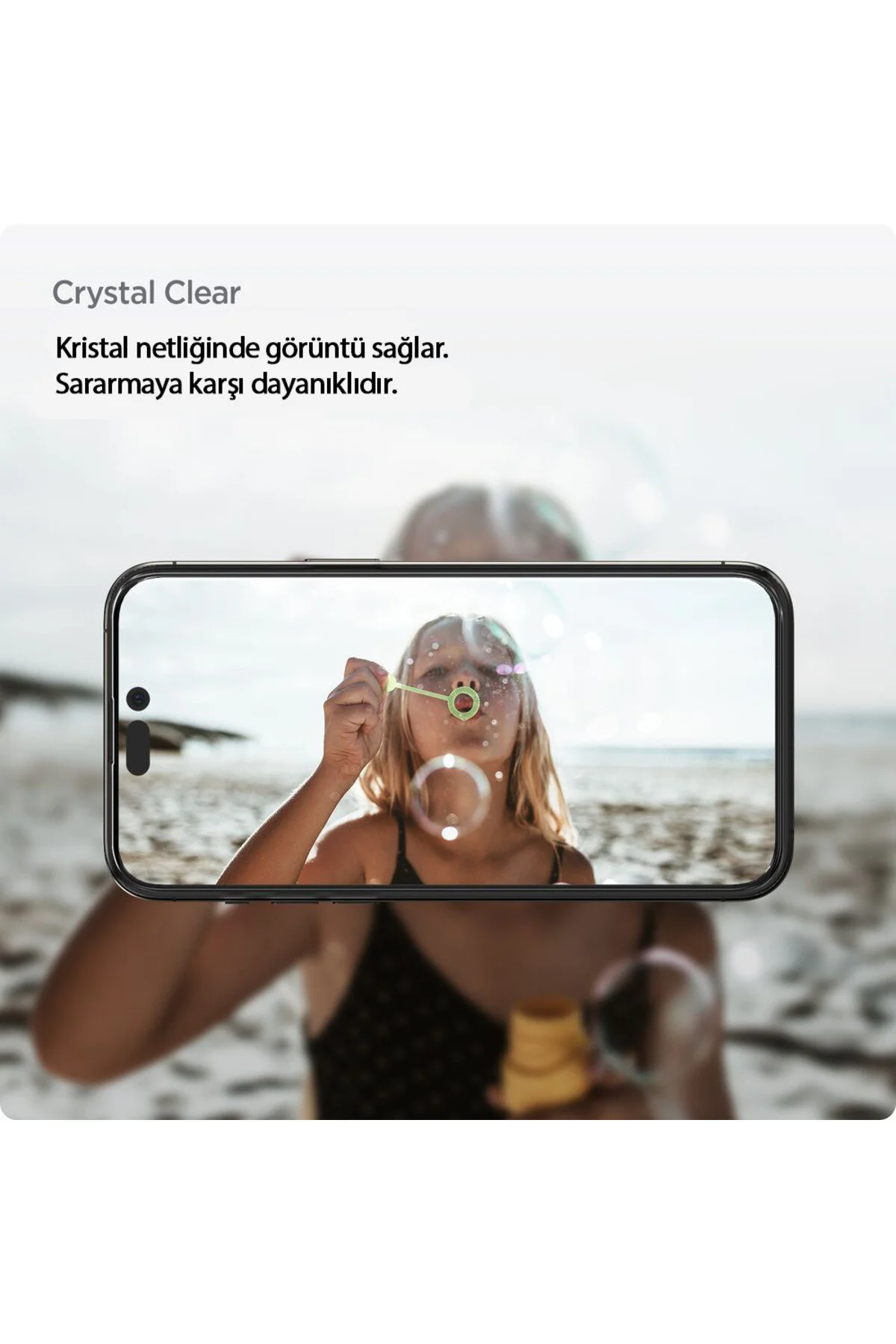 محافظ صفحه نمایش شیشه ای آیفون 14 پرو GLAS.TR SLIM HD AGL05222 اسپیگن Spigen