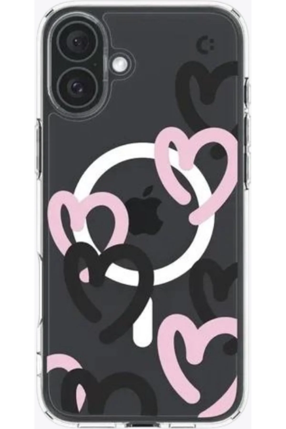 کاور و قاب IPHONE 16 CASE ULTRA HYBRID MAGFIT WITH MAGSAFE HEARTS مشکی PINK Spigen