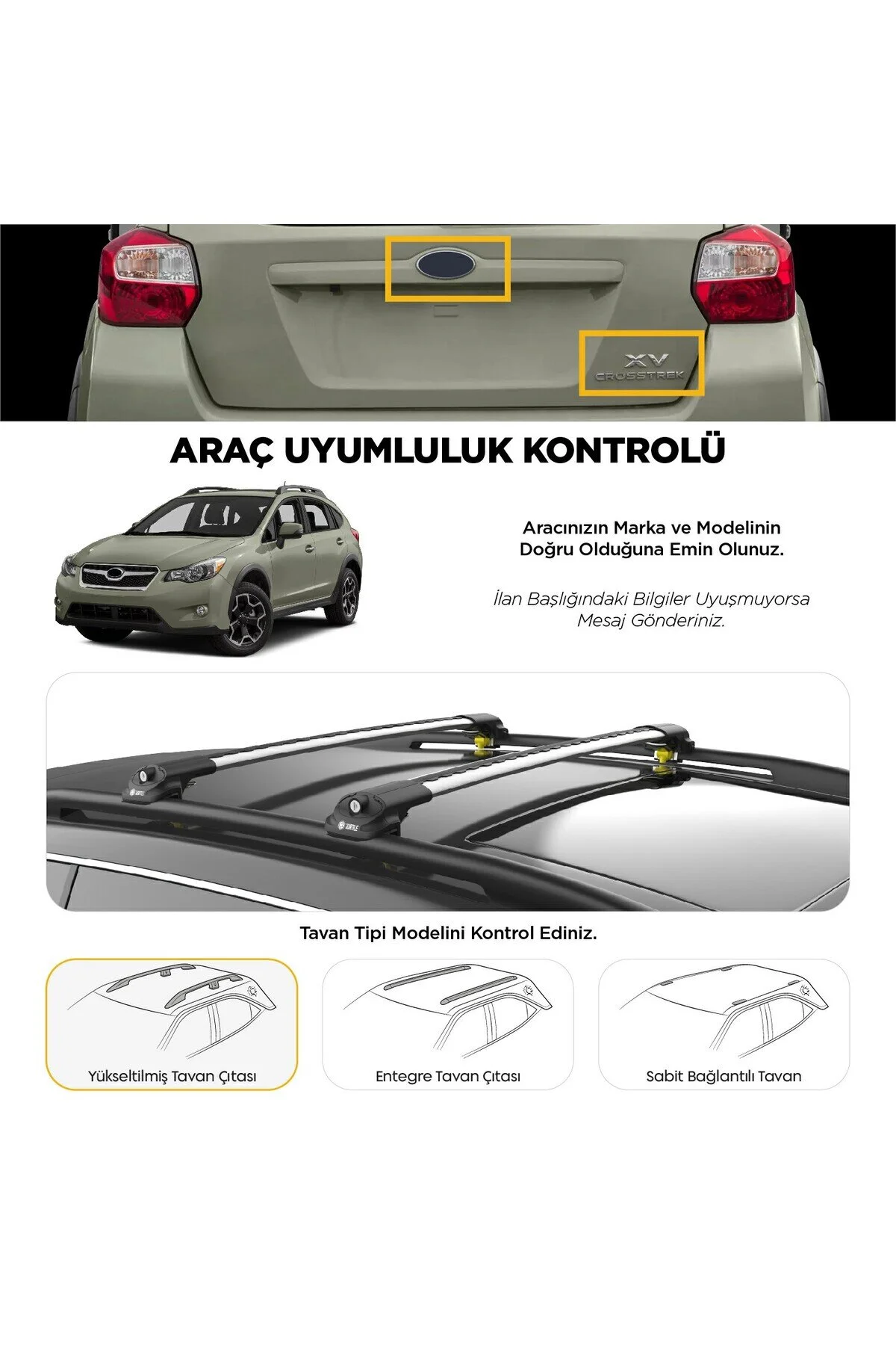 جعبه بار سقفی روسری متوسط ​​کیا موهاو TURTLE AIR1 سازگار بین سال‌های 2008 2019 خاکستری Cross