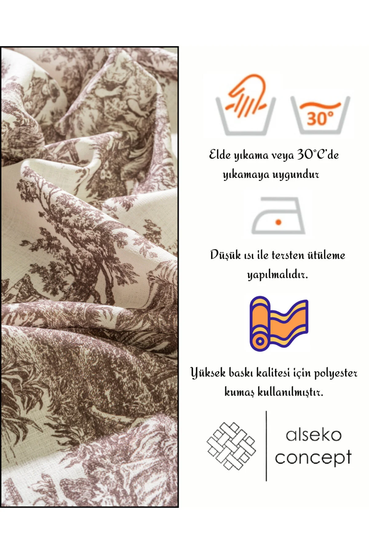 رانر و زیر بشقابی براون دهقانان بریتانیایی ارائه خدمات 4 قطعه Alseko Concept