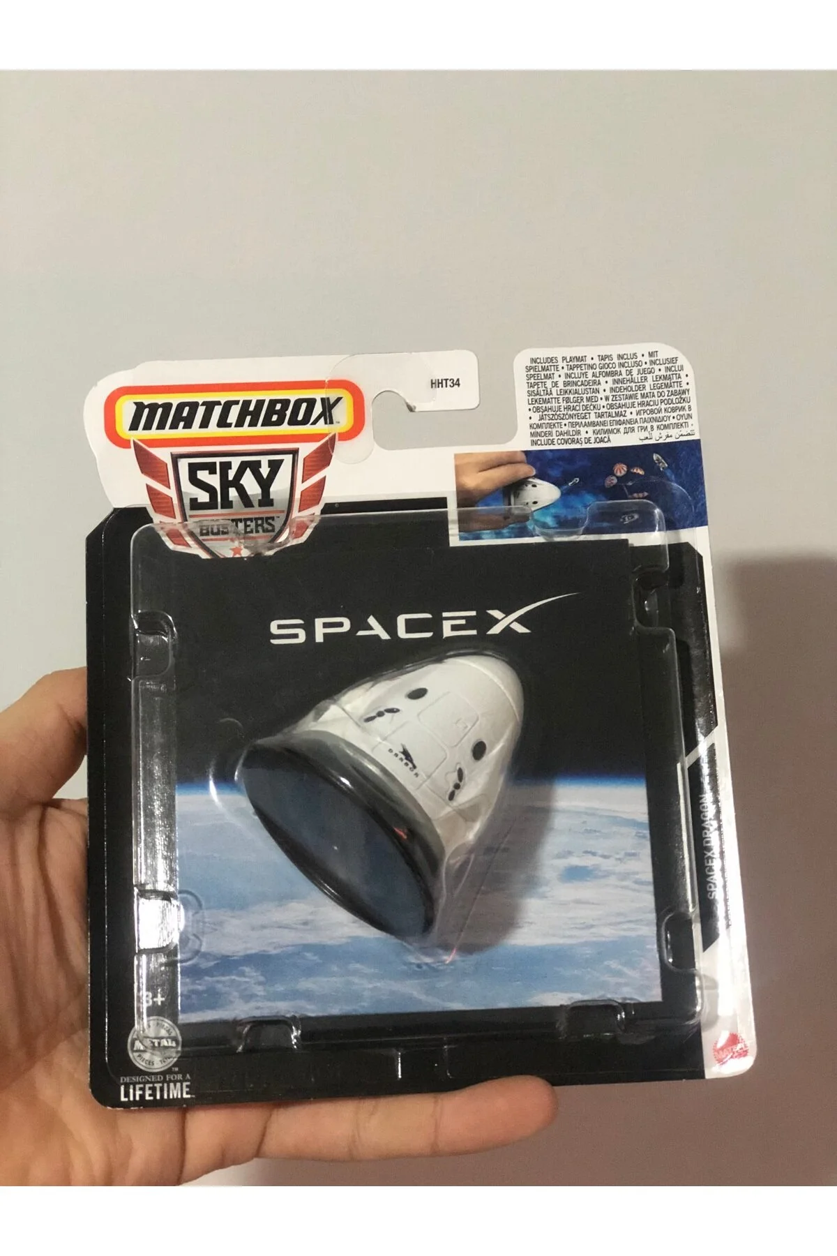 هلیکوپتر و هواپیمای اسباب بازی SPACEX DRAGON SKY BUSTERS دارای مجوز محصول ویژه برای جمع کننده ها HOT WHEELS