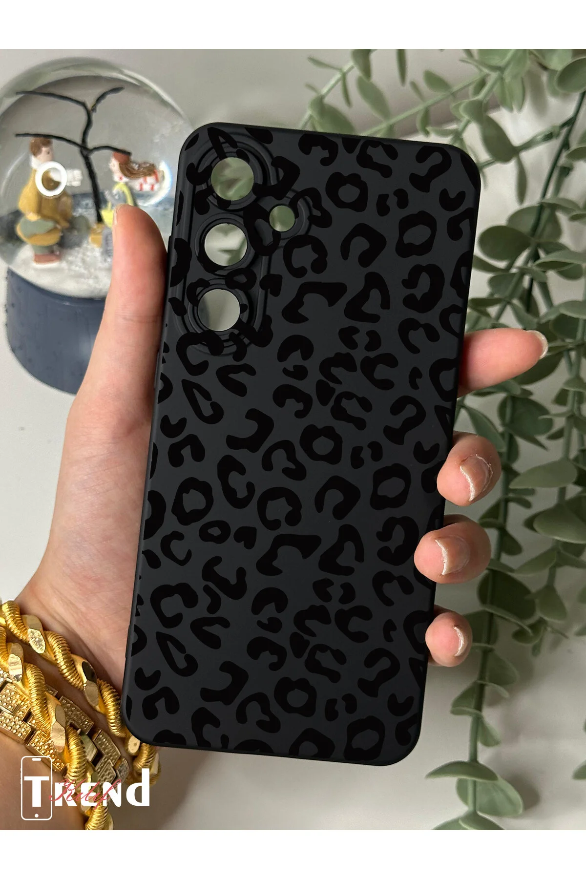 کاور و قاب کیف مخملی با کیفیت بالا طرح پلنگی سازگار SAMSUNG A05S Çitlembik Case