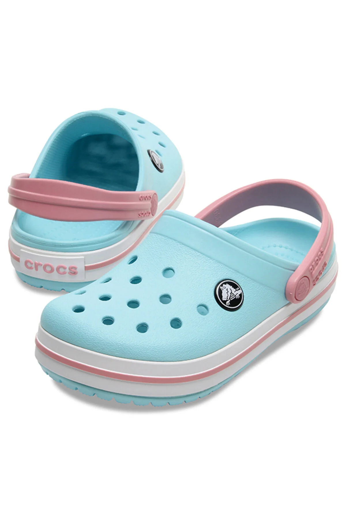 کفش دخترانه پسرانه یونیسکس Crocband Clog K Kids Blue Daily System Slipper کراکس Crocs