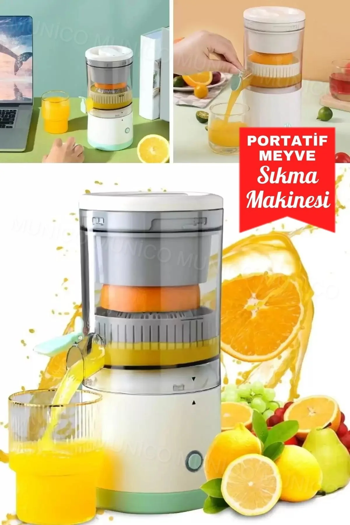 آب میوه و سبزی گیری دستگاه قابل حمل کاربردی برای های تازه نوشیدنی سالم در هر زمان مکان اورجینال Genel Markalar