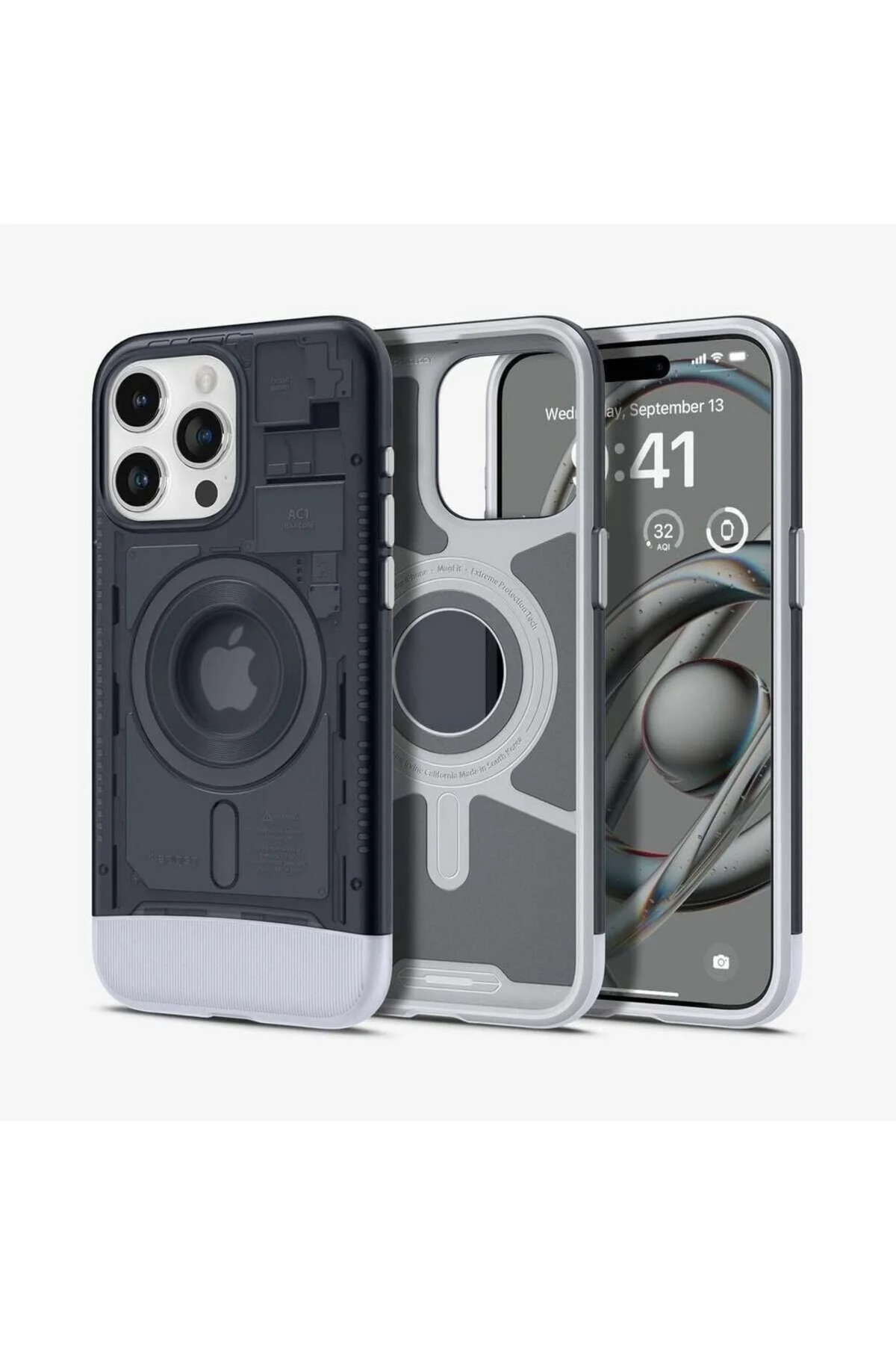کاور و قاب IPHONE 15 CASE کلاسیک C1 ̇MAC G3 طراحی MAGFIT MAGSAFE گرافیت برجسته ACS06742 Spigen