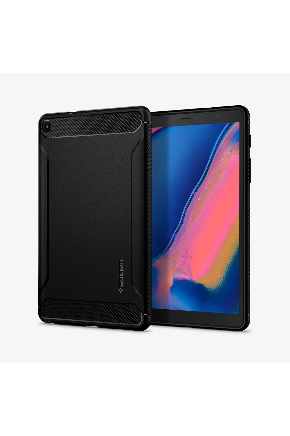 کاور تبلت گلکسی تب A8 10.5 اینچی 2022 2021 قاب RUGGED ARMOR MATTE BLACK ACS04136 Spigen - Spigen - کاور تبلت