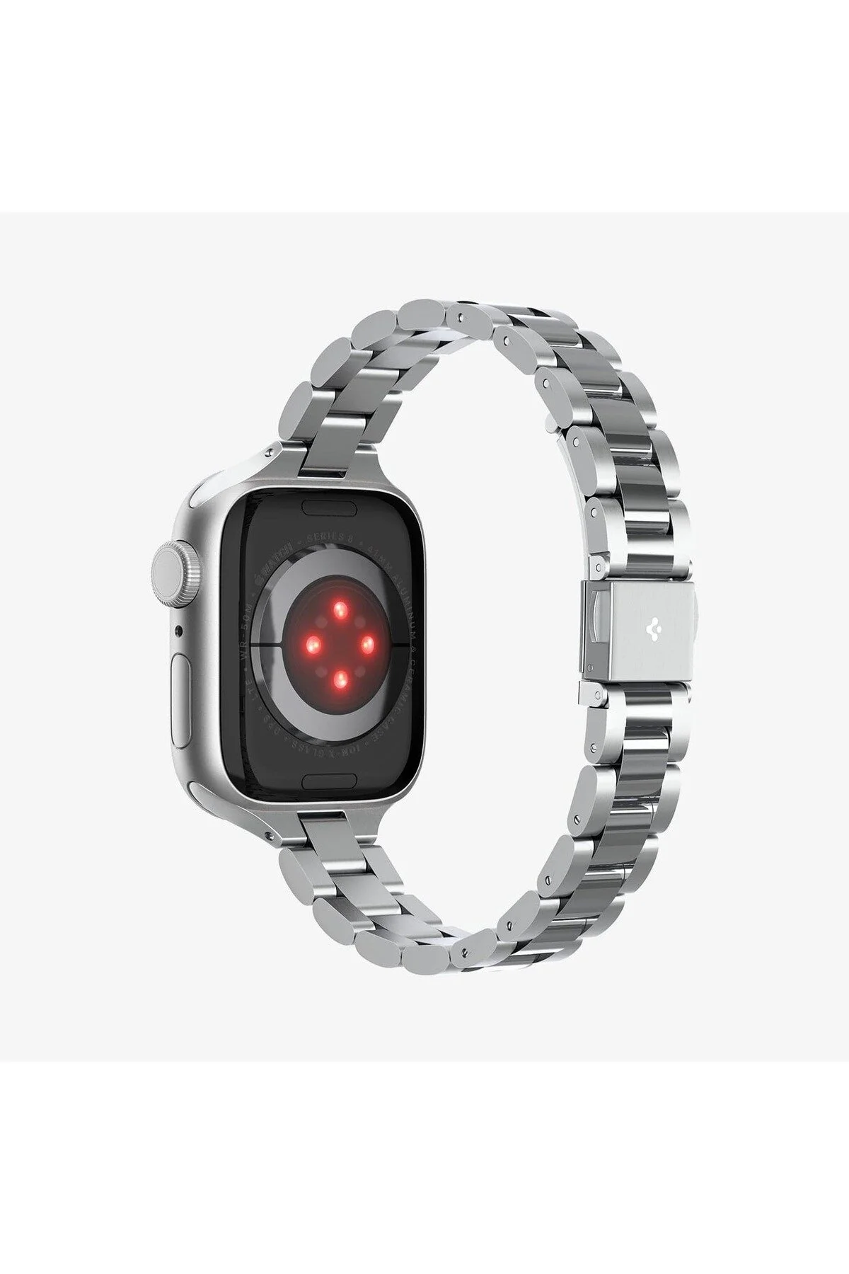 بند ساعت هوشمند APPLE WATCH 42MM SERIES 10 11 41MM 9 8 7 40MM SE2 SE 6 5 4 BAND MODERN FIT SILVER AMP06357 اسپیگن Spigen